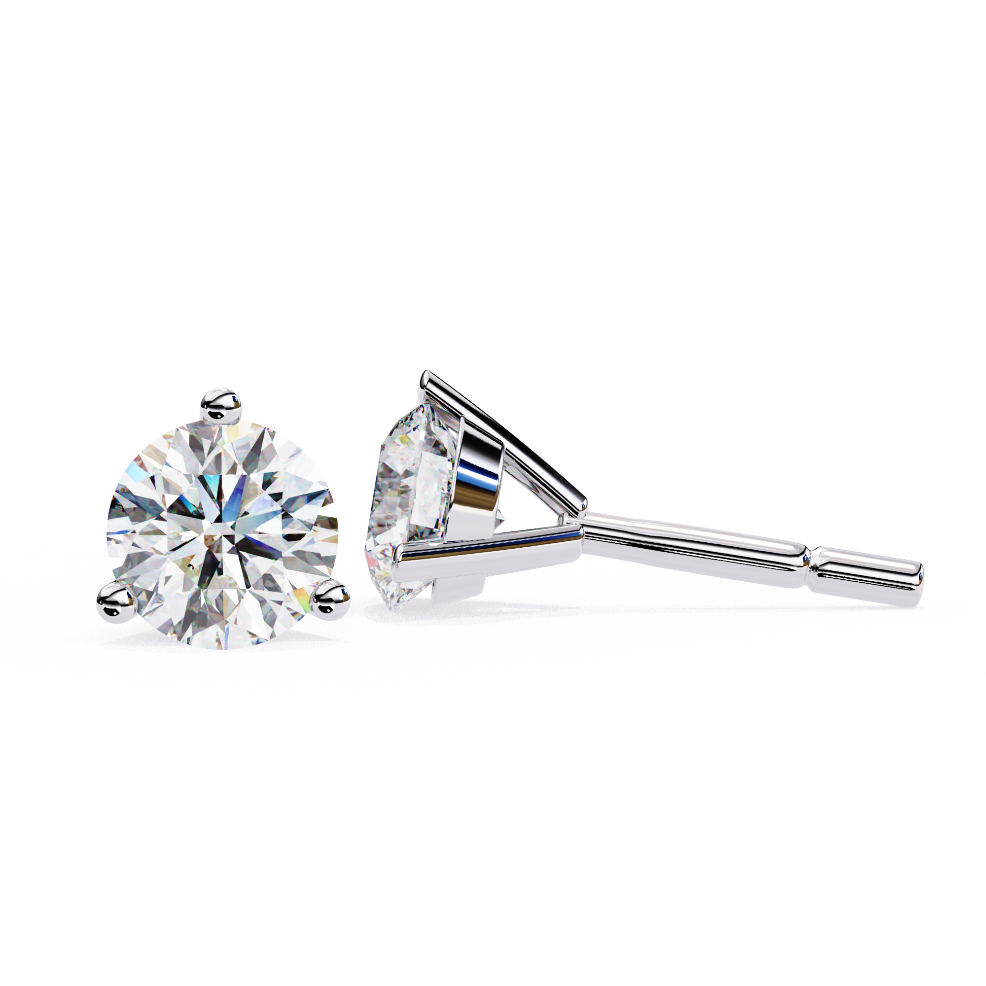 ROUND STUD EARRING