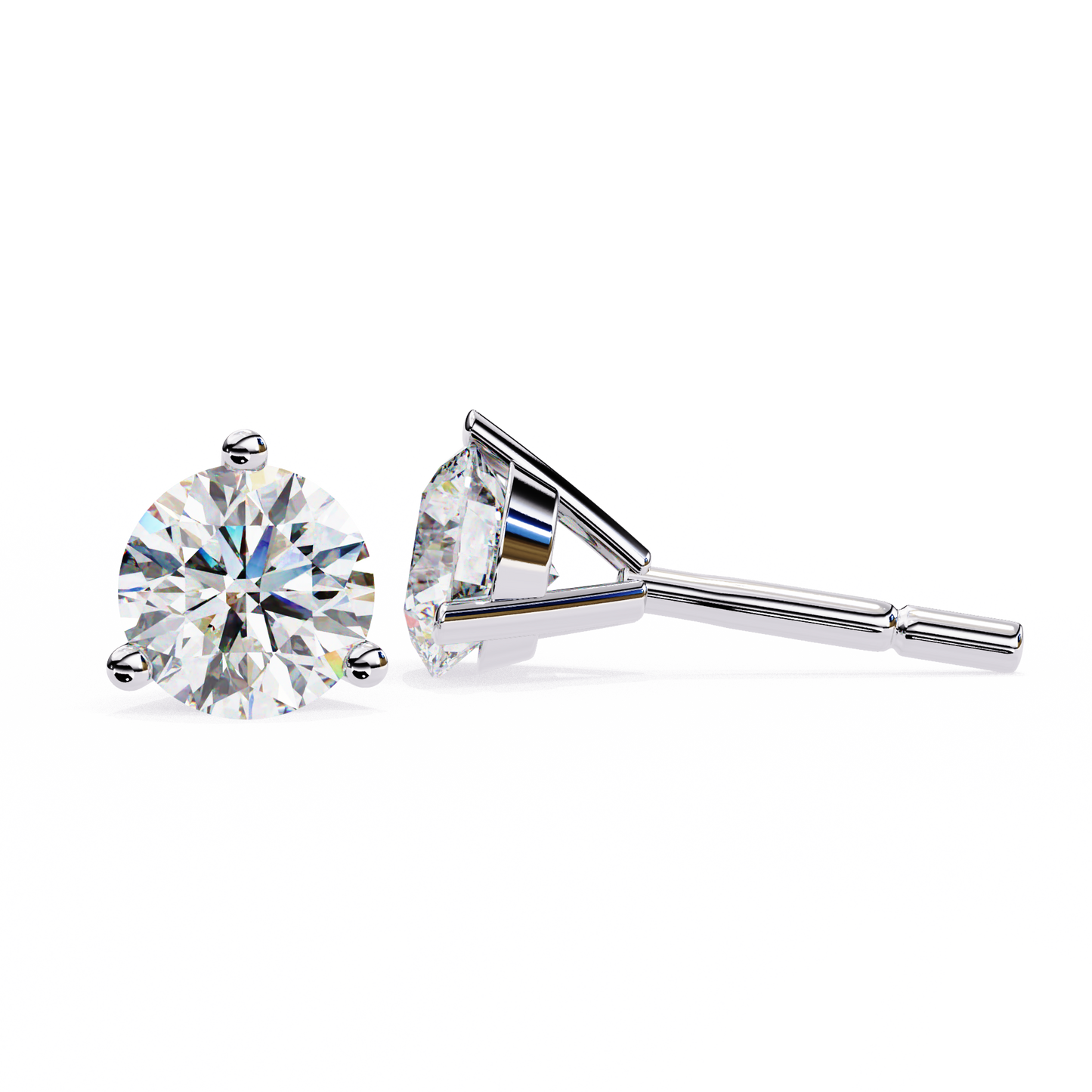 ROUND STUD EARRING