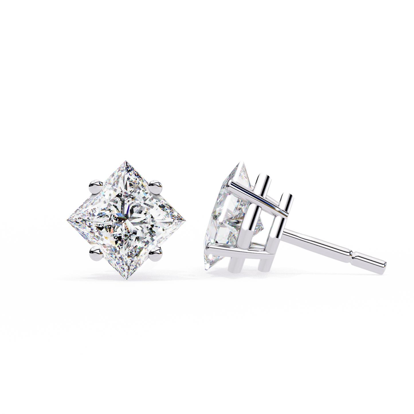 Princess Diamond Earrings