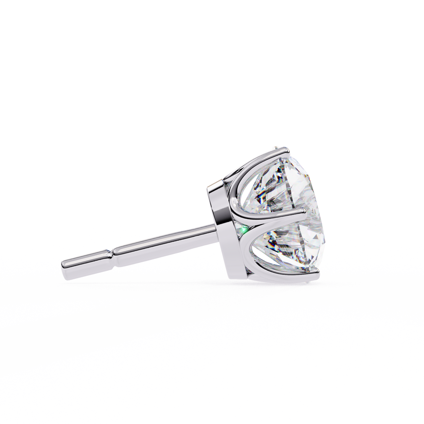 Classic Six Claw Diamond Stud Earrings