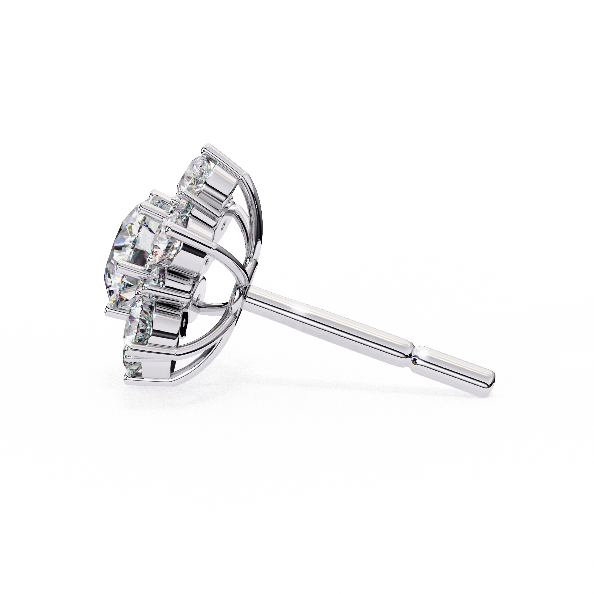 Flower Lab Grown Diamond Earrings