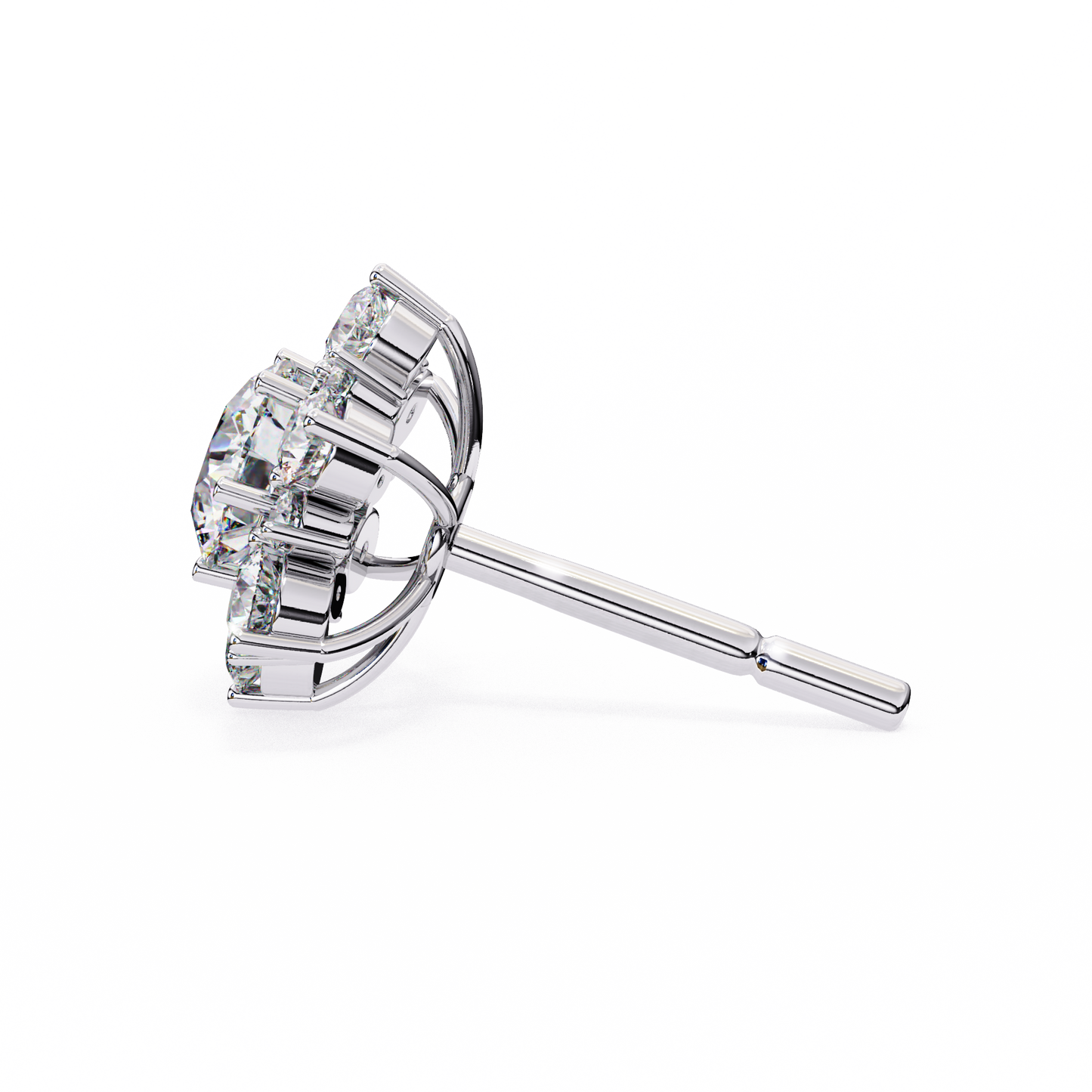 Flower Lab Grown Diamond Earrings