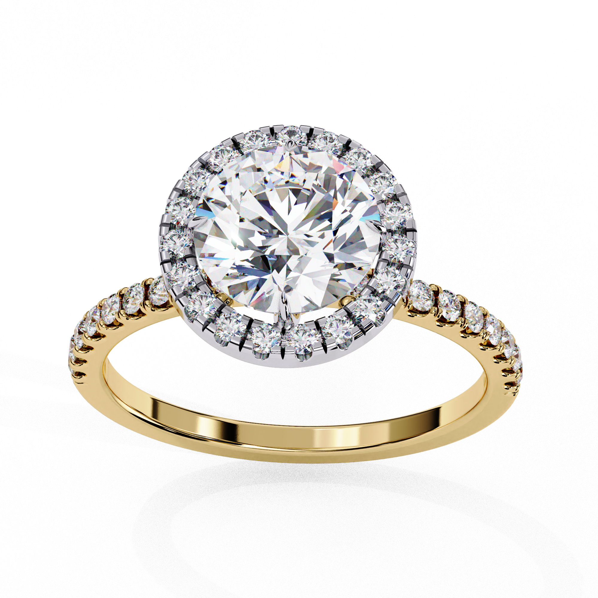 Round Halo Ring