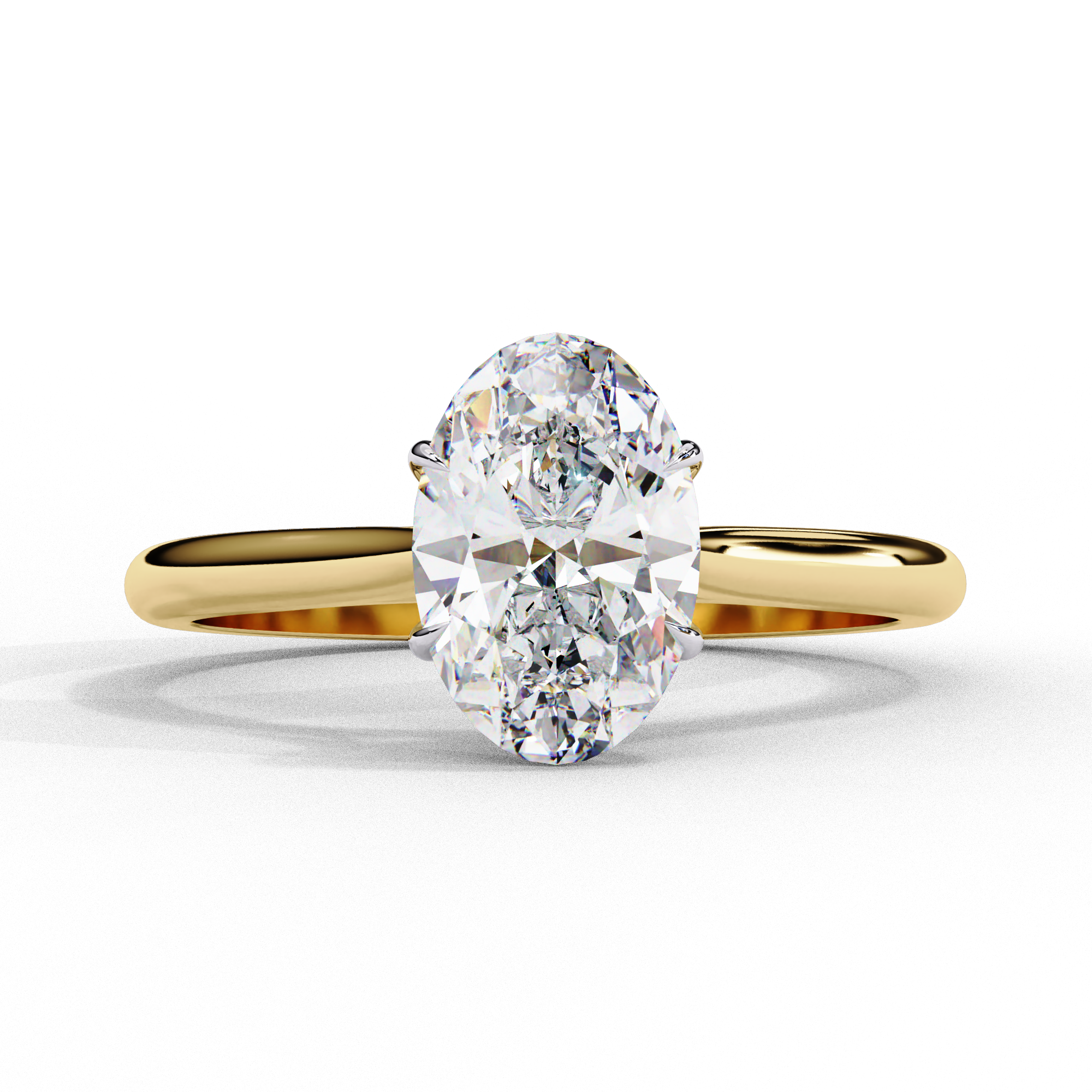 Regal Oval Solitaire Ring