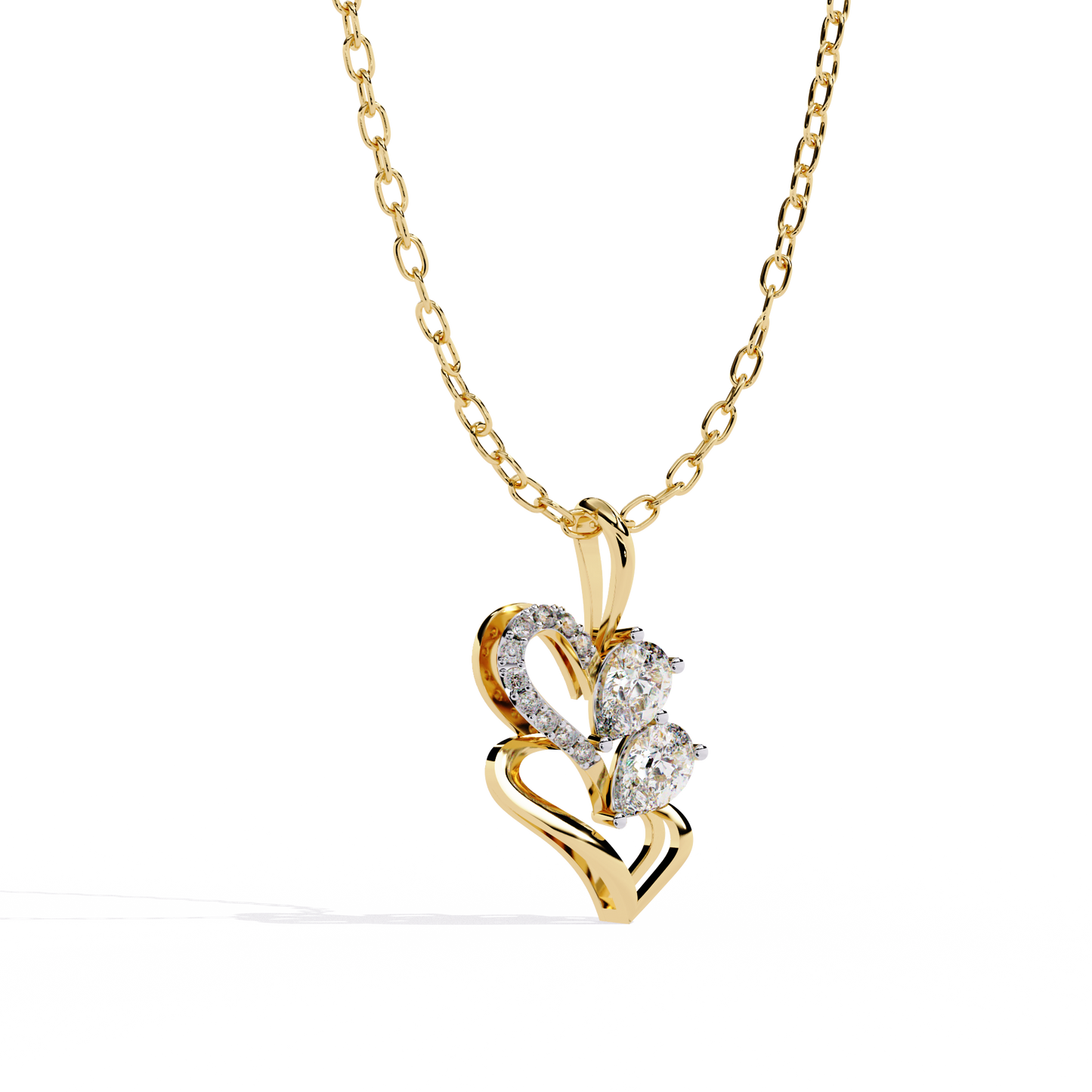 Couple Double Pear Pendant