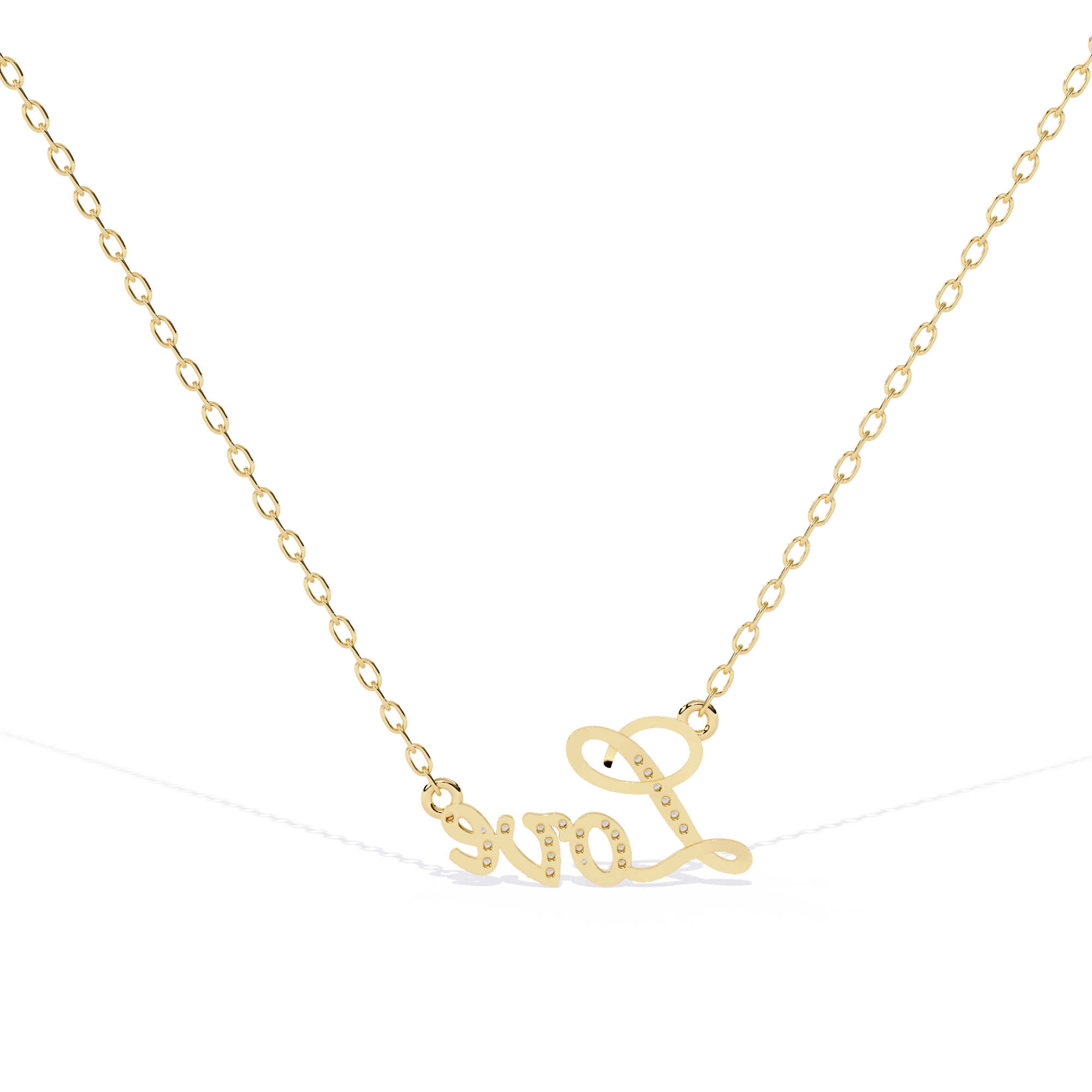 Diamond Necklace for women LOVE Pendant