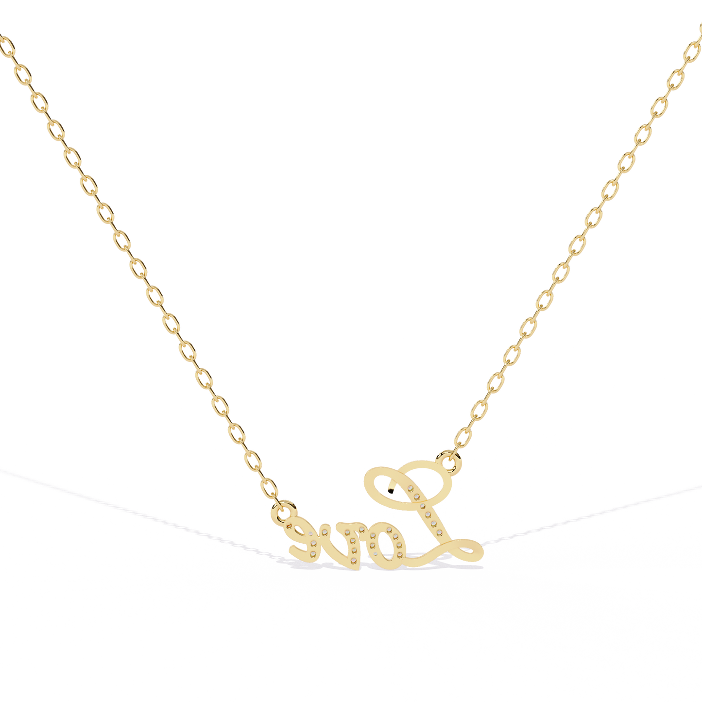 Diamond Necklace for women LOVE Pendant