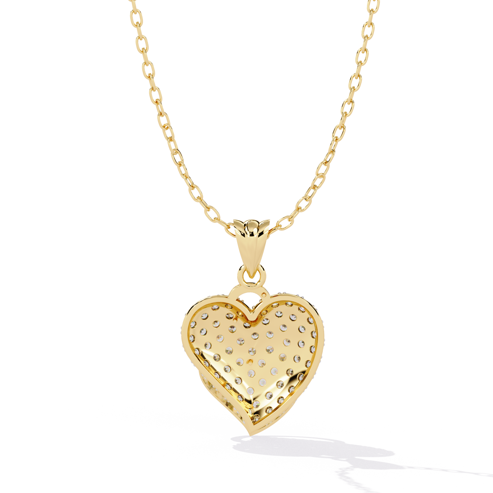 Gold Women Lab Grown Diamond Pendant
