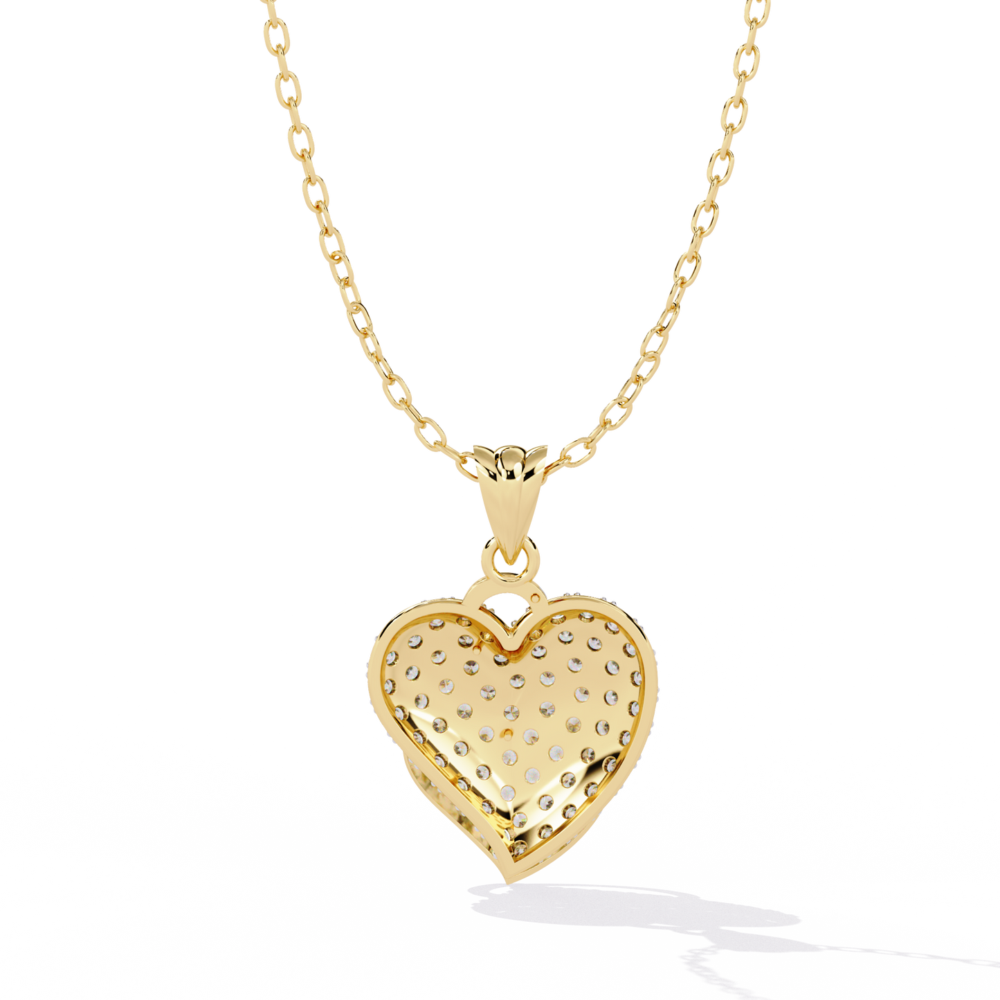 Gold Women Lab Grown Diamond Pendant