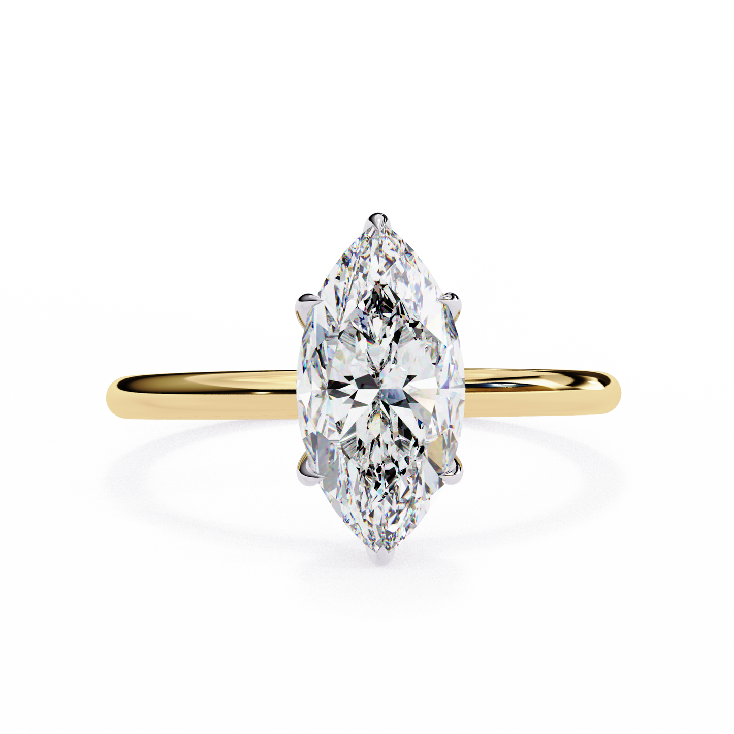 Women's Marquise Cut Diamond Solitaire Ring