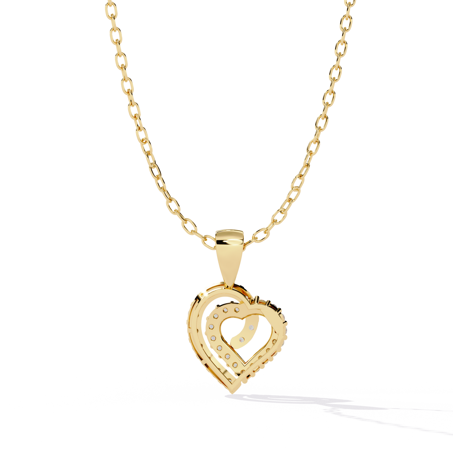 Vintage Double Heart Sweet Pendant