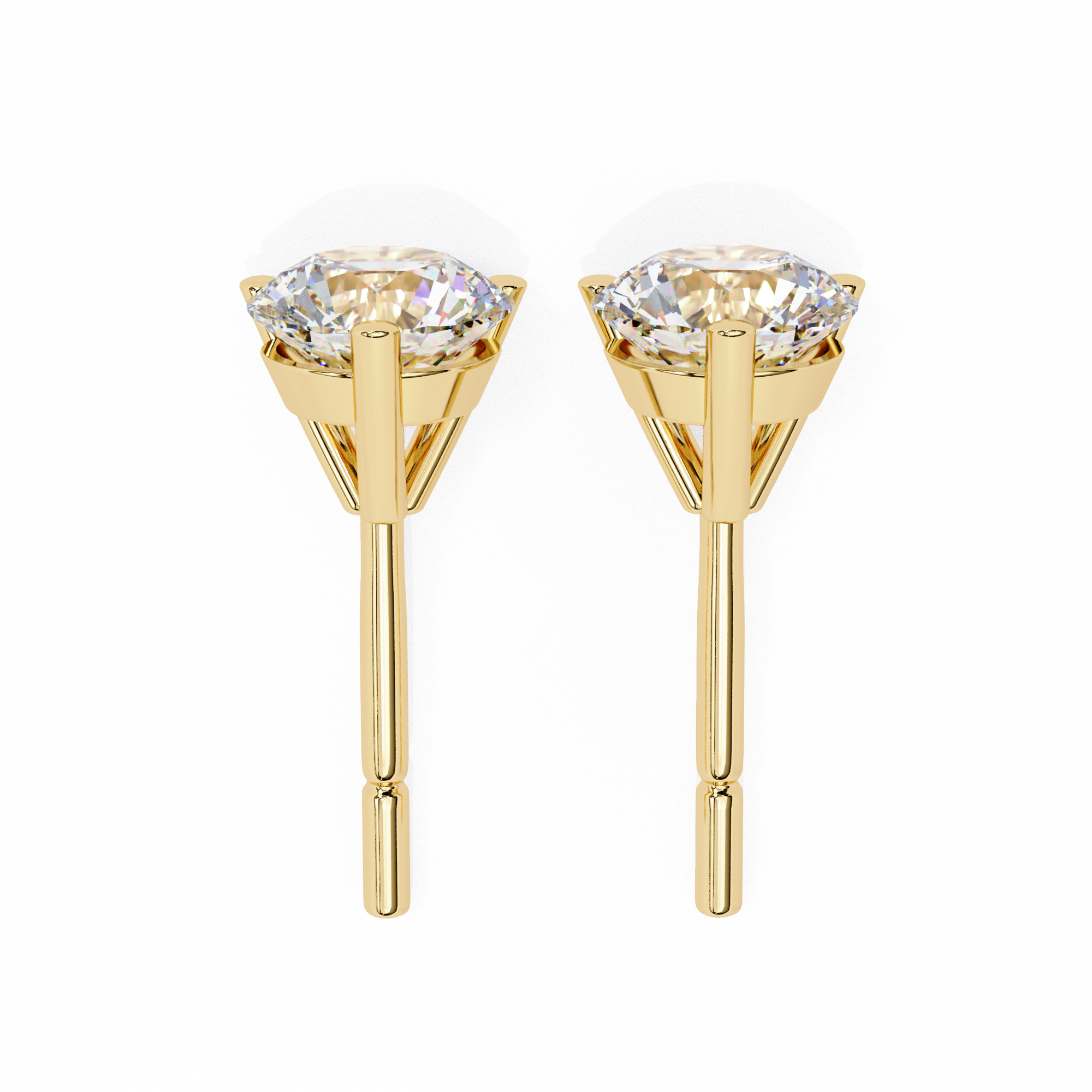 ROUND STUD EARRING
