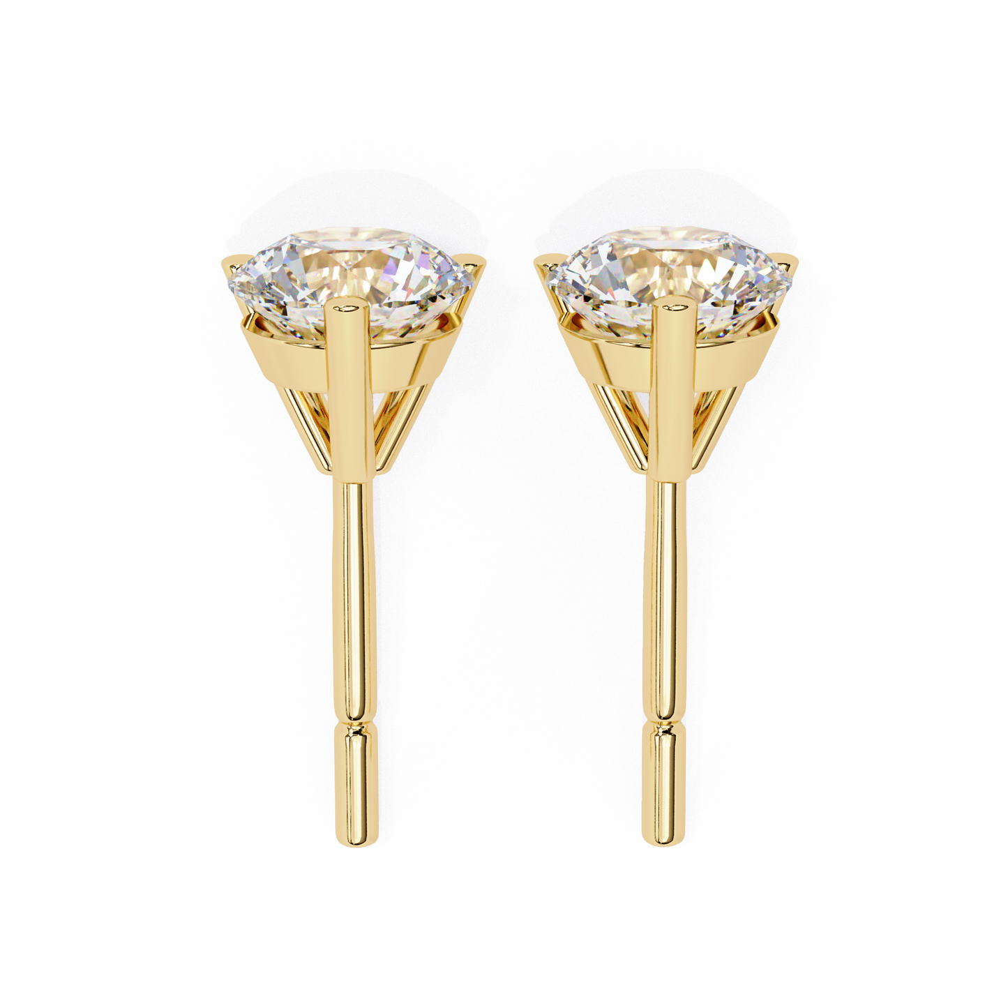 ROUND STUD EARRING