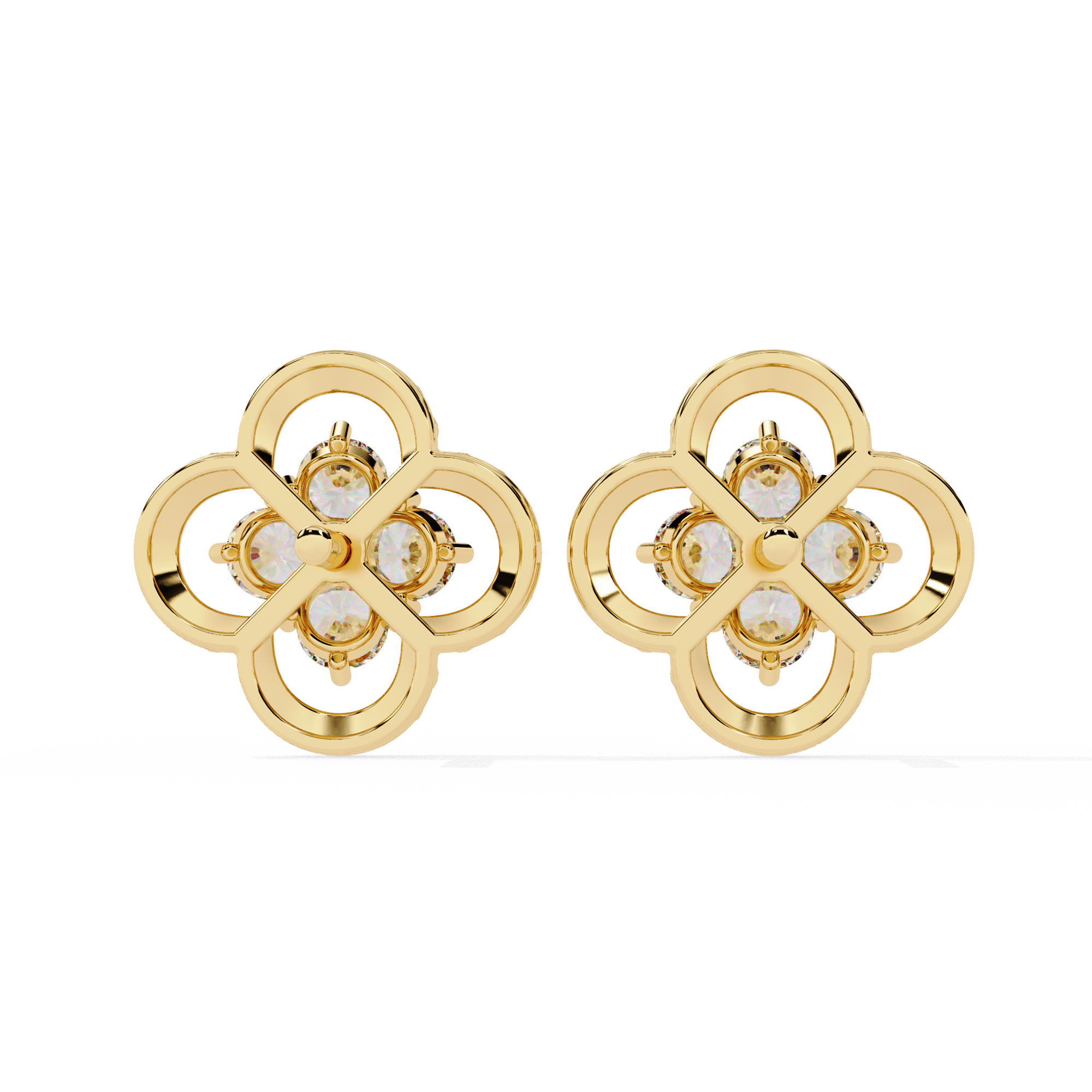 Buy Four-Stone Diamond Stud Earring