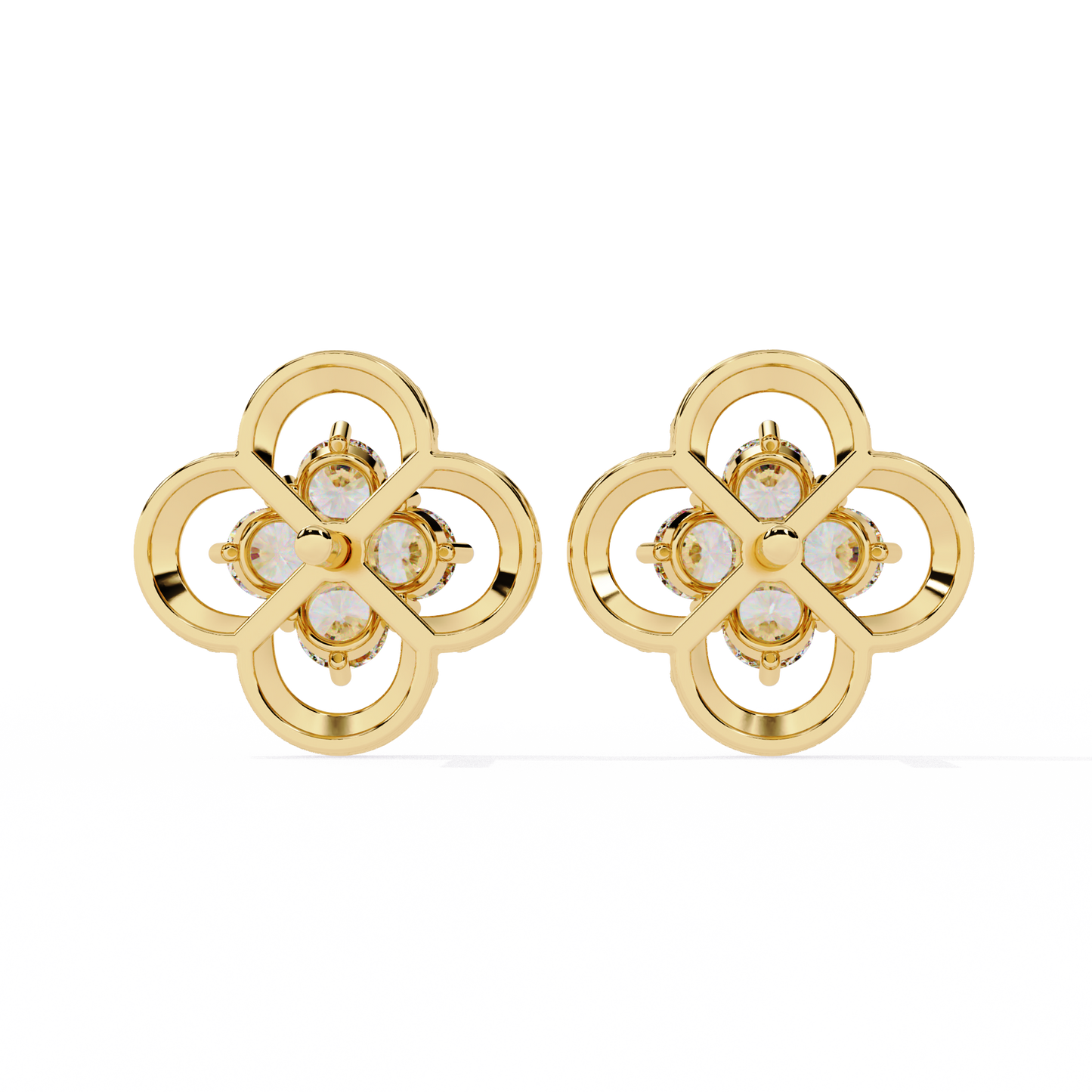 Buy Four-Stone Diamond Stud Earring