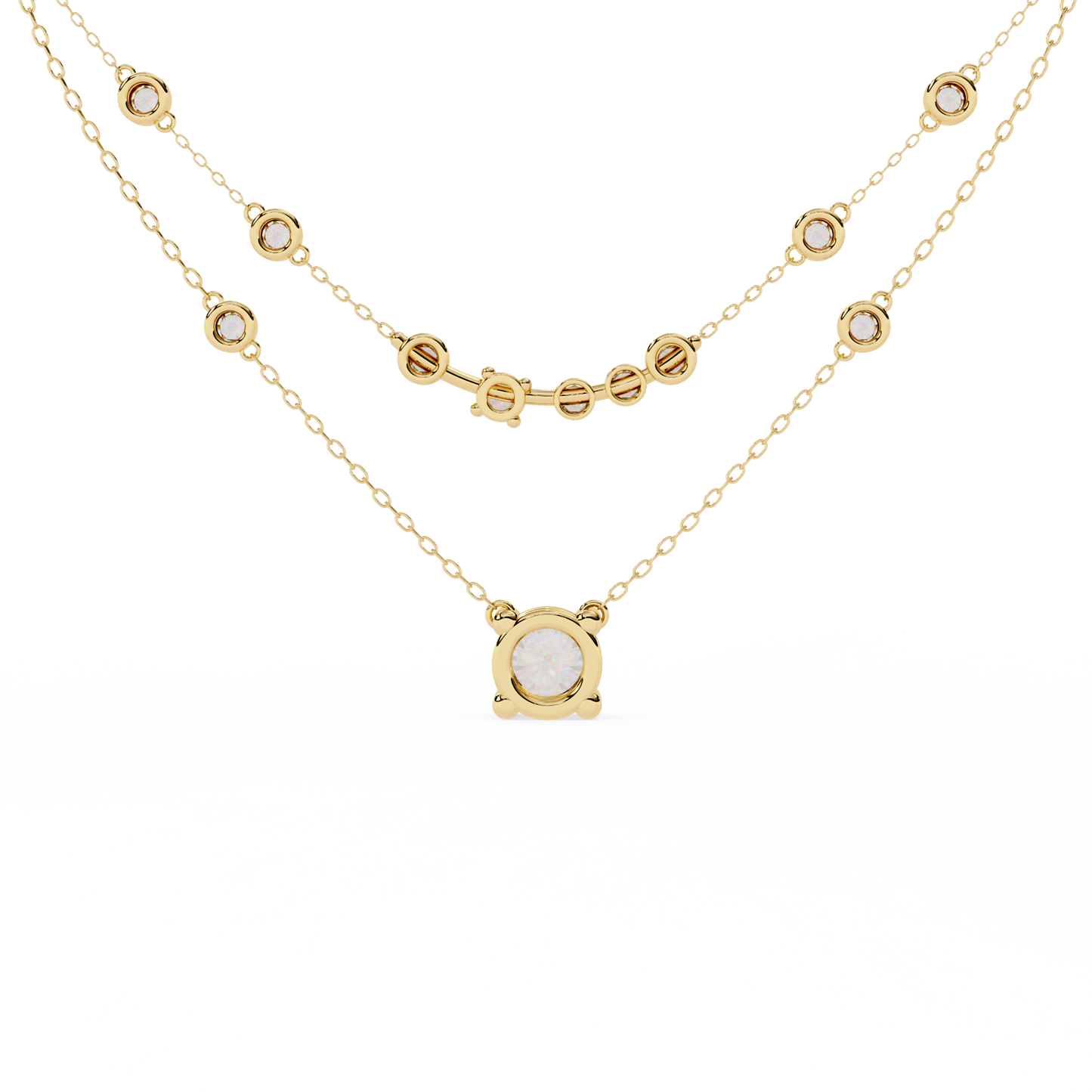 Premium Round Brilliant Diamond Solitaire Necklace