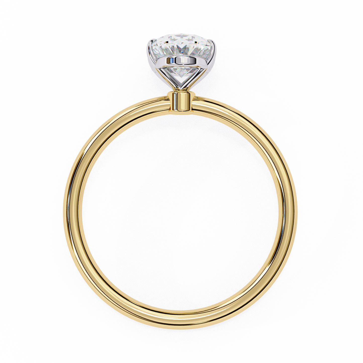 Women's Oval Cut Diamond Solitaire Ring