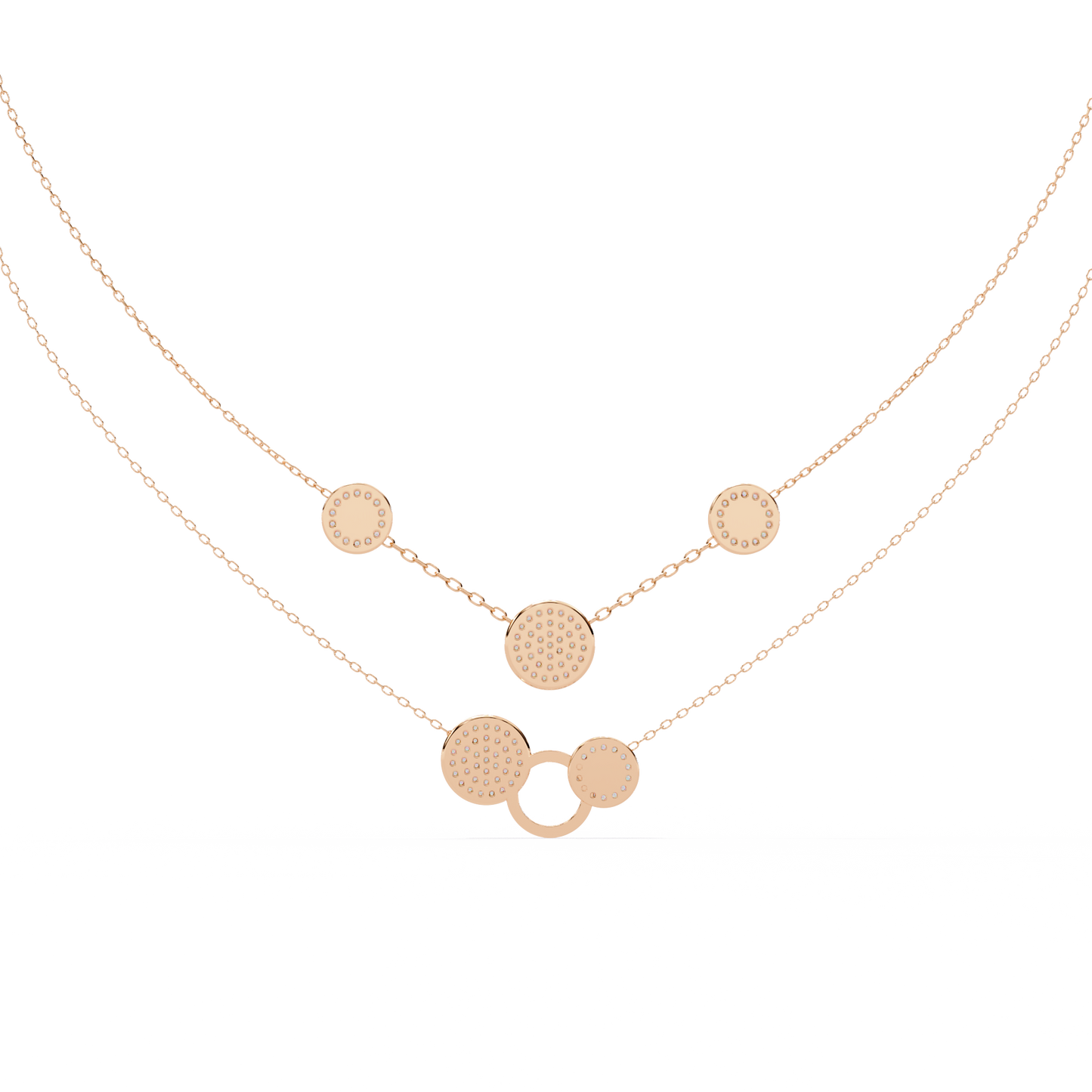 Lira Round Diamond Necklace