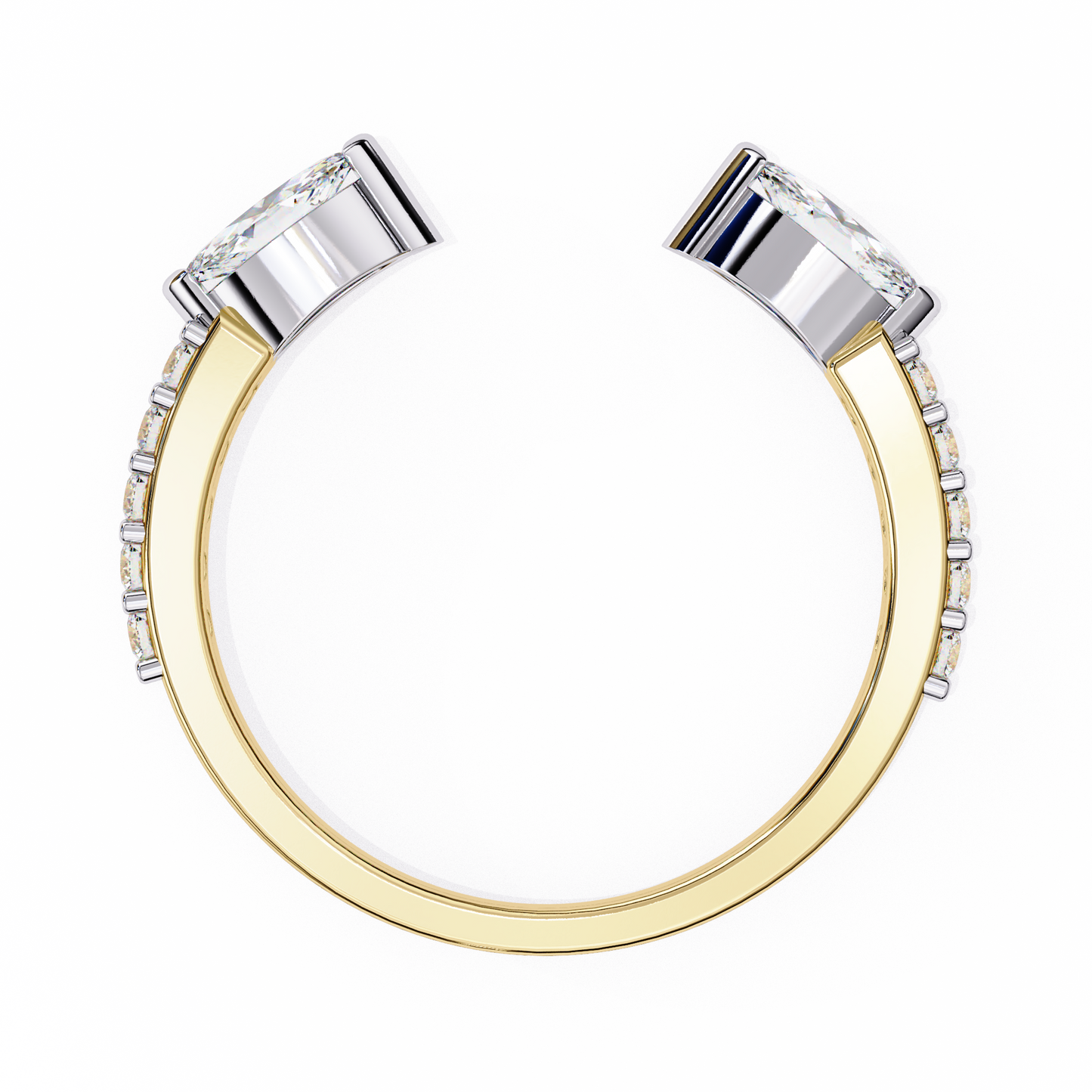 Pear cut Lab grown diamond eternity