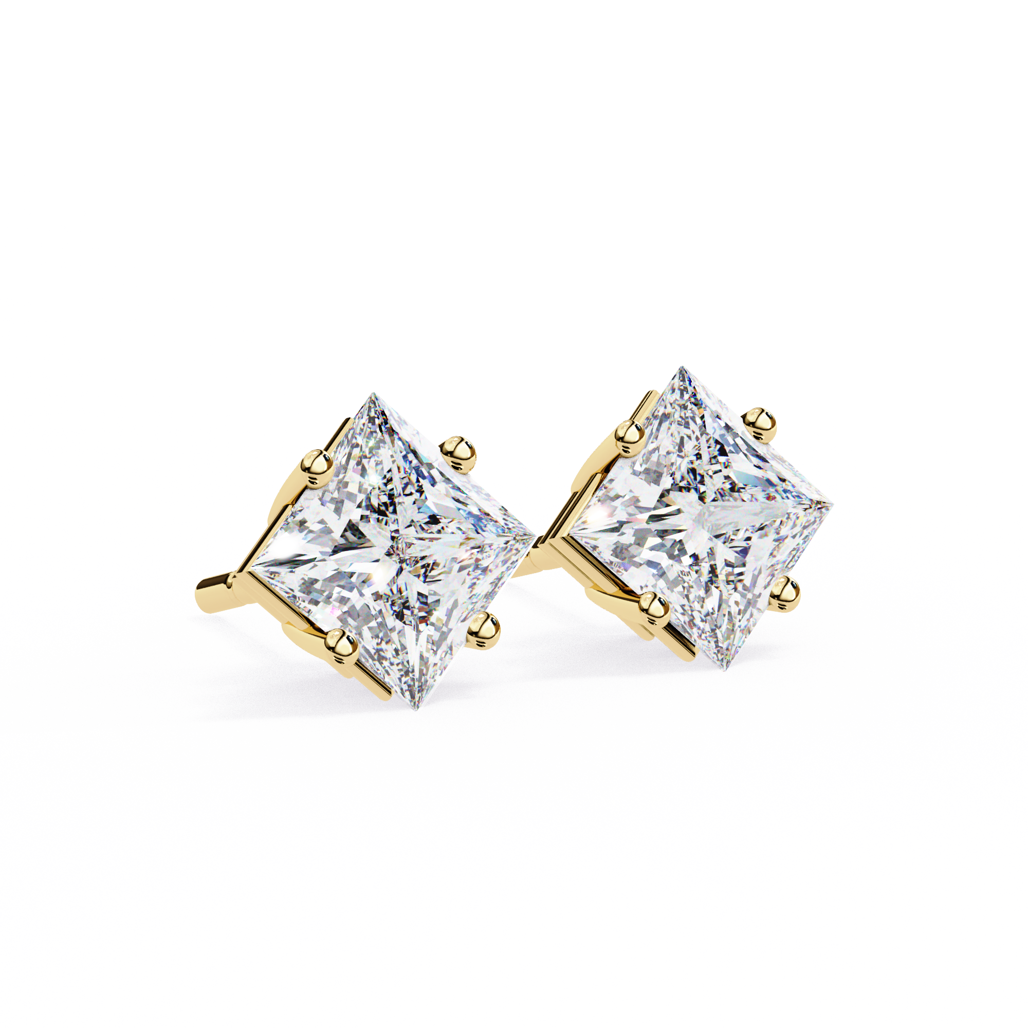 Princess Diamond Earrings