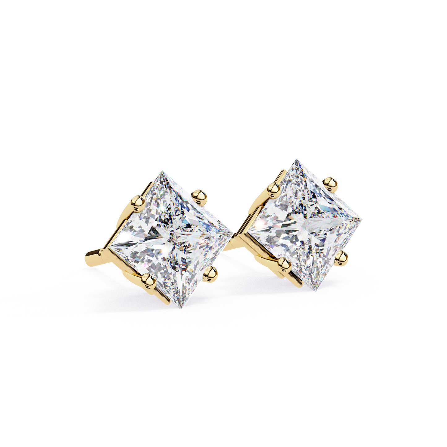 Princess Diamond Earrings