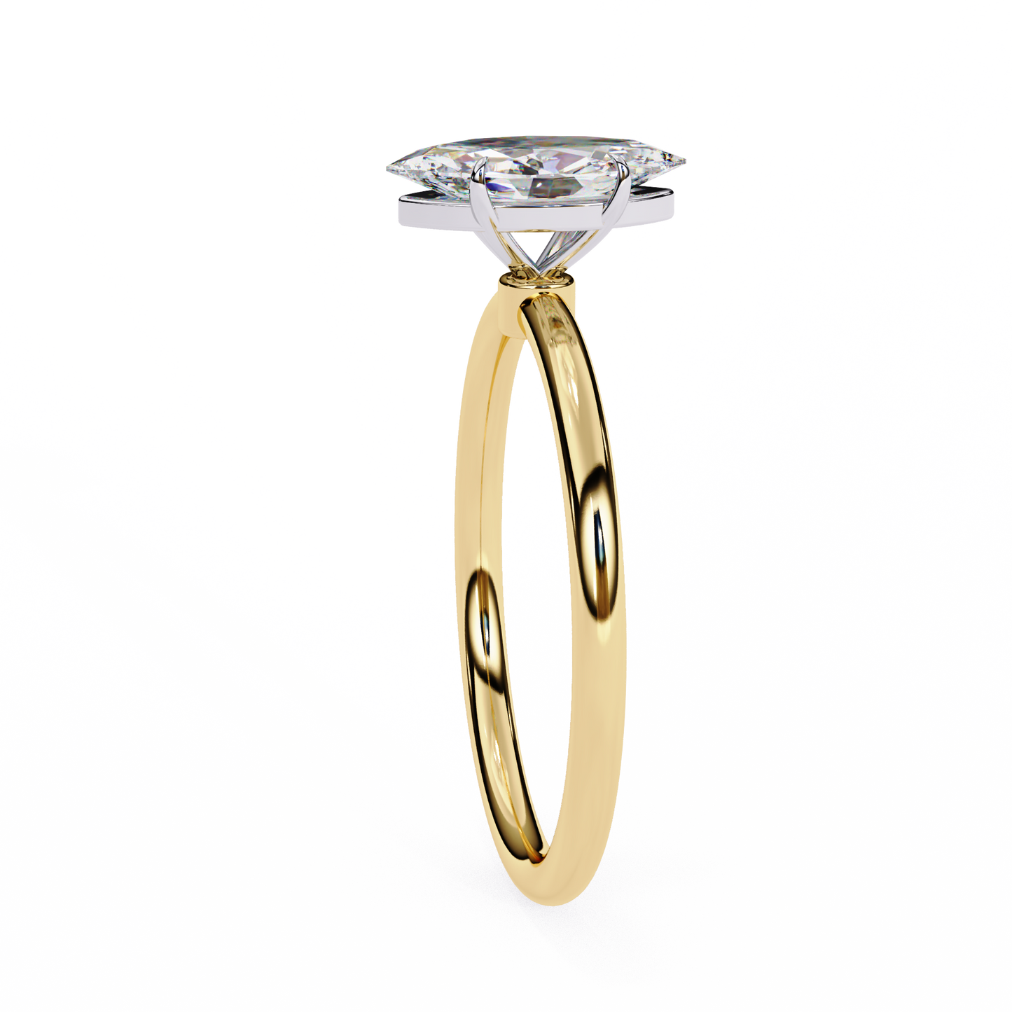 Women's Marquise Cut Diamond Solitaire Ring