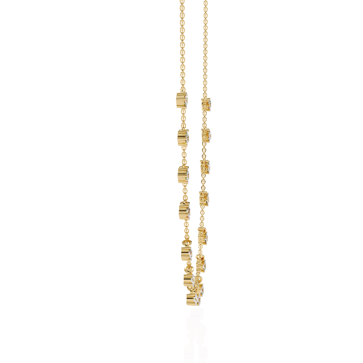 Lab Grown Lock Cut Diamond Necklace