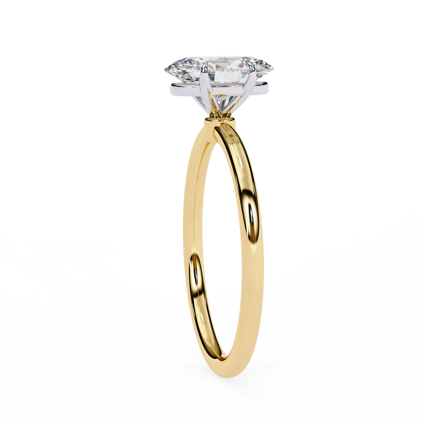Women's Oval Cut Diamond Solitaire Ring