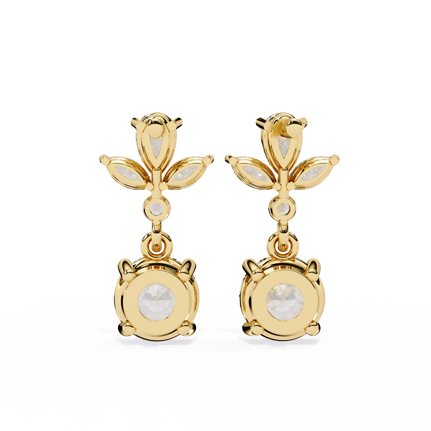 Double Drop Lab Grown Diamond Earrings