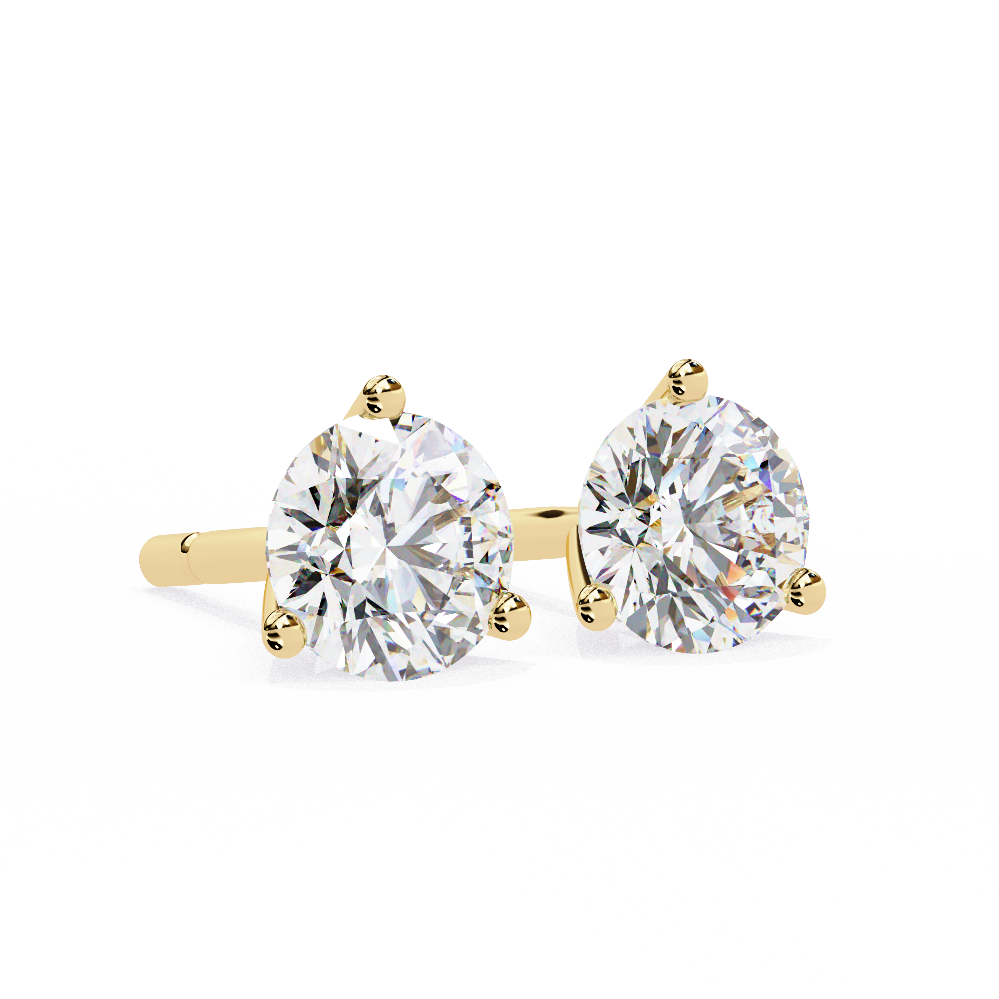 ROUND STUD EARRING