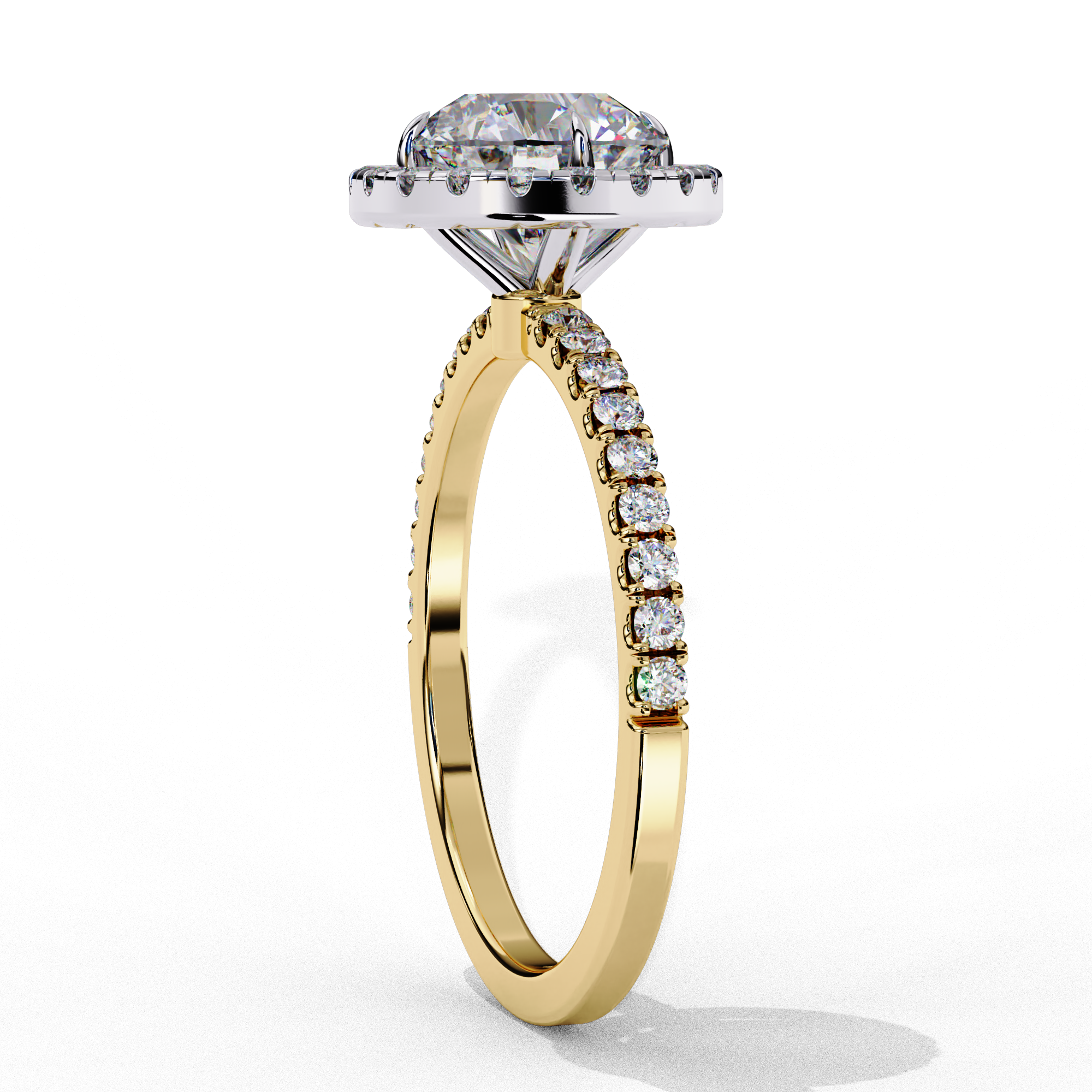 Round Halo Ring