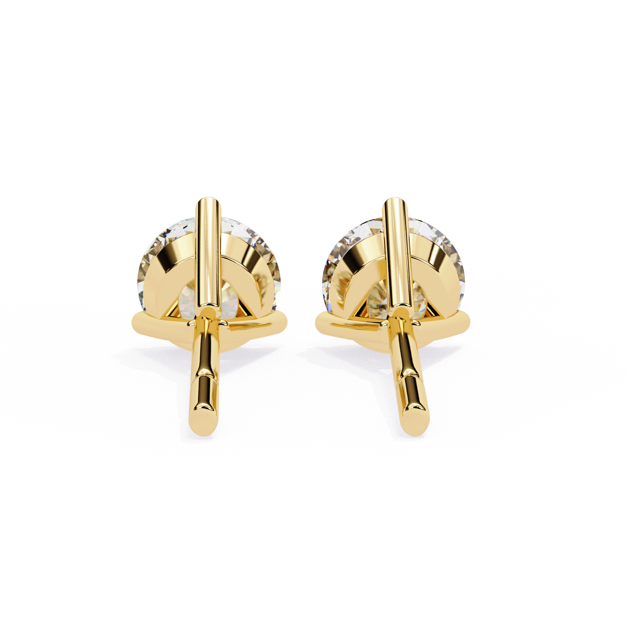 ROUND STUD EARRING