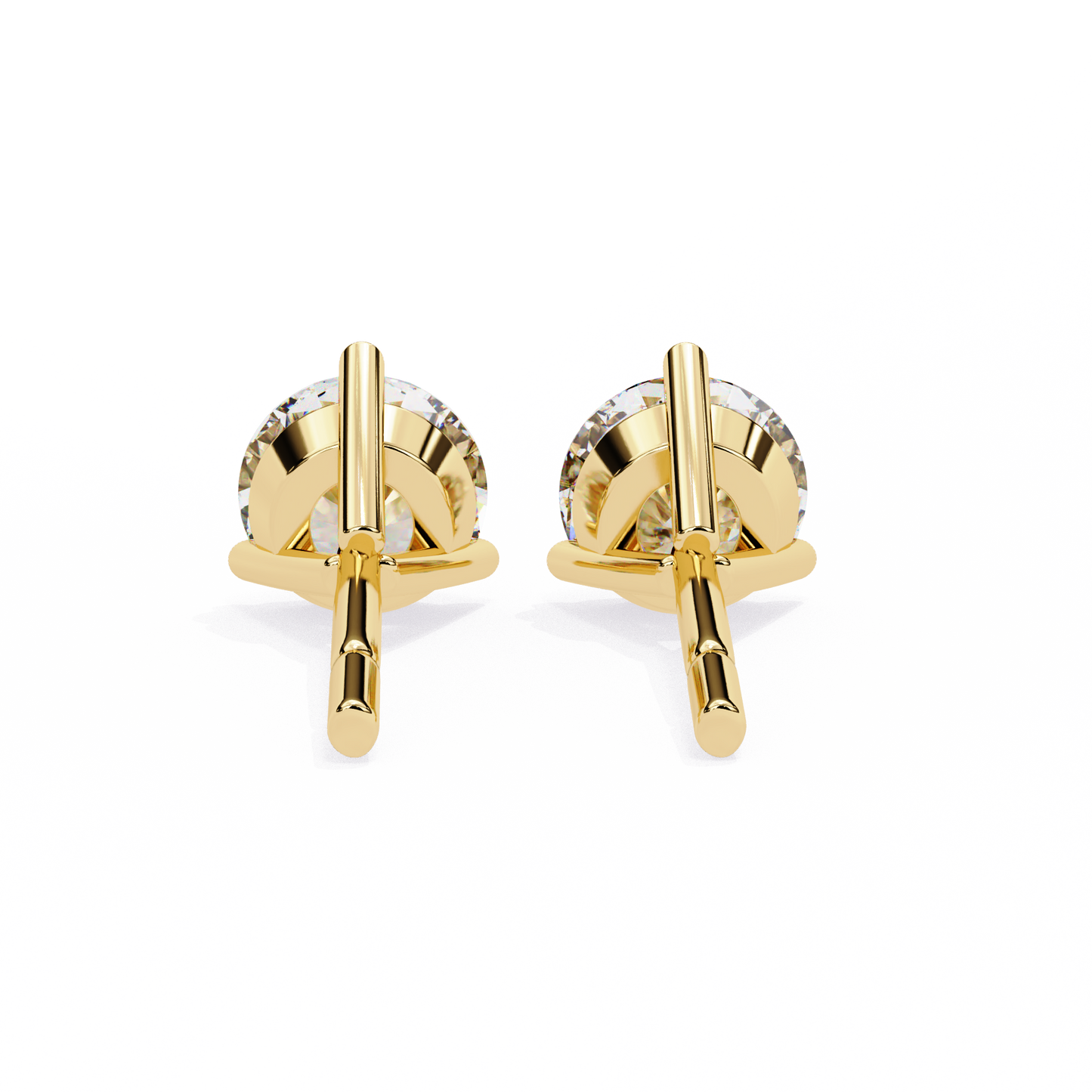 ROUND STUD EARRING