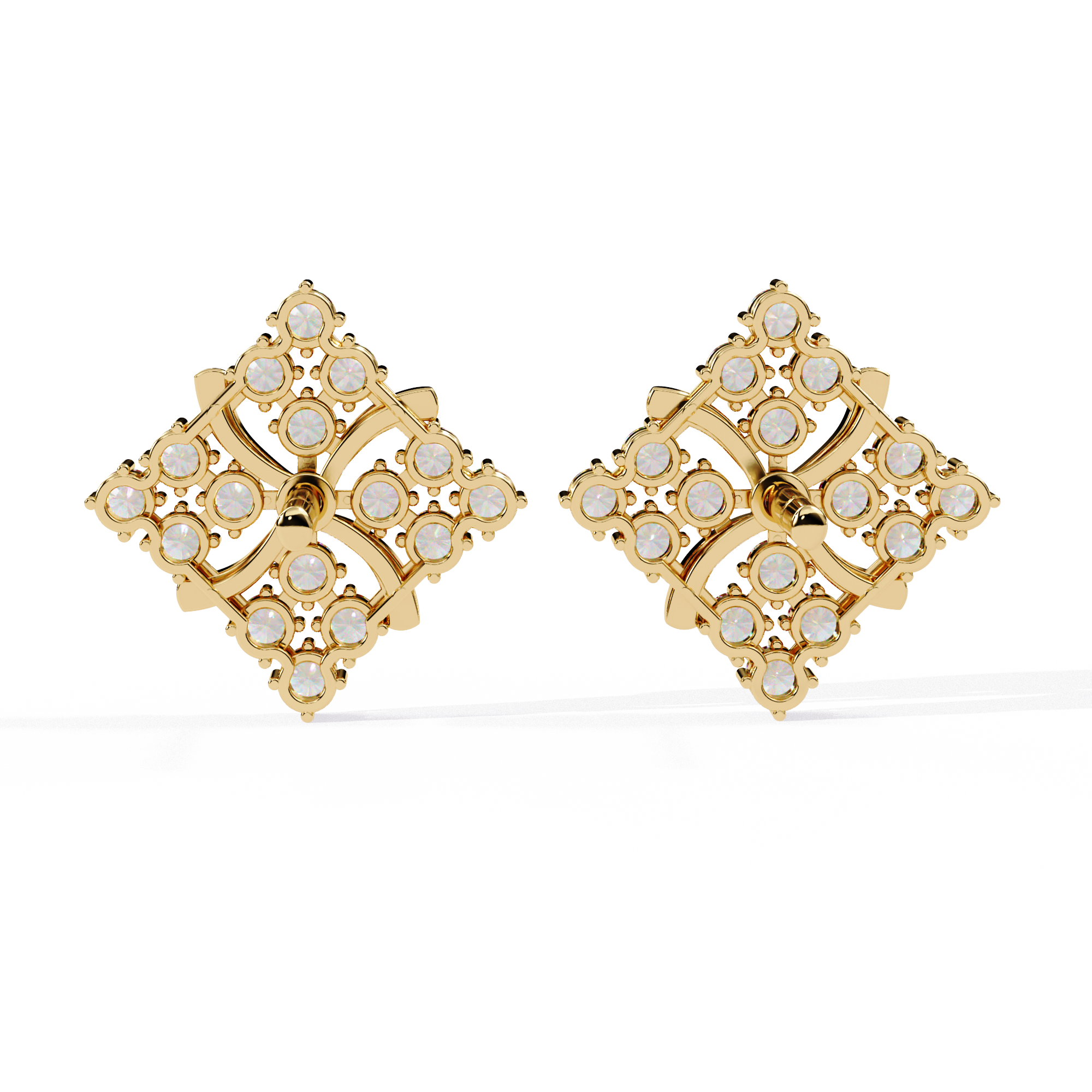 Round Daily Wear Small Diamond Earring