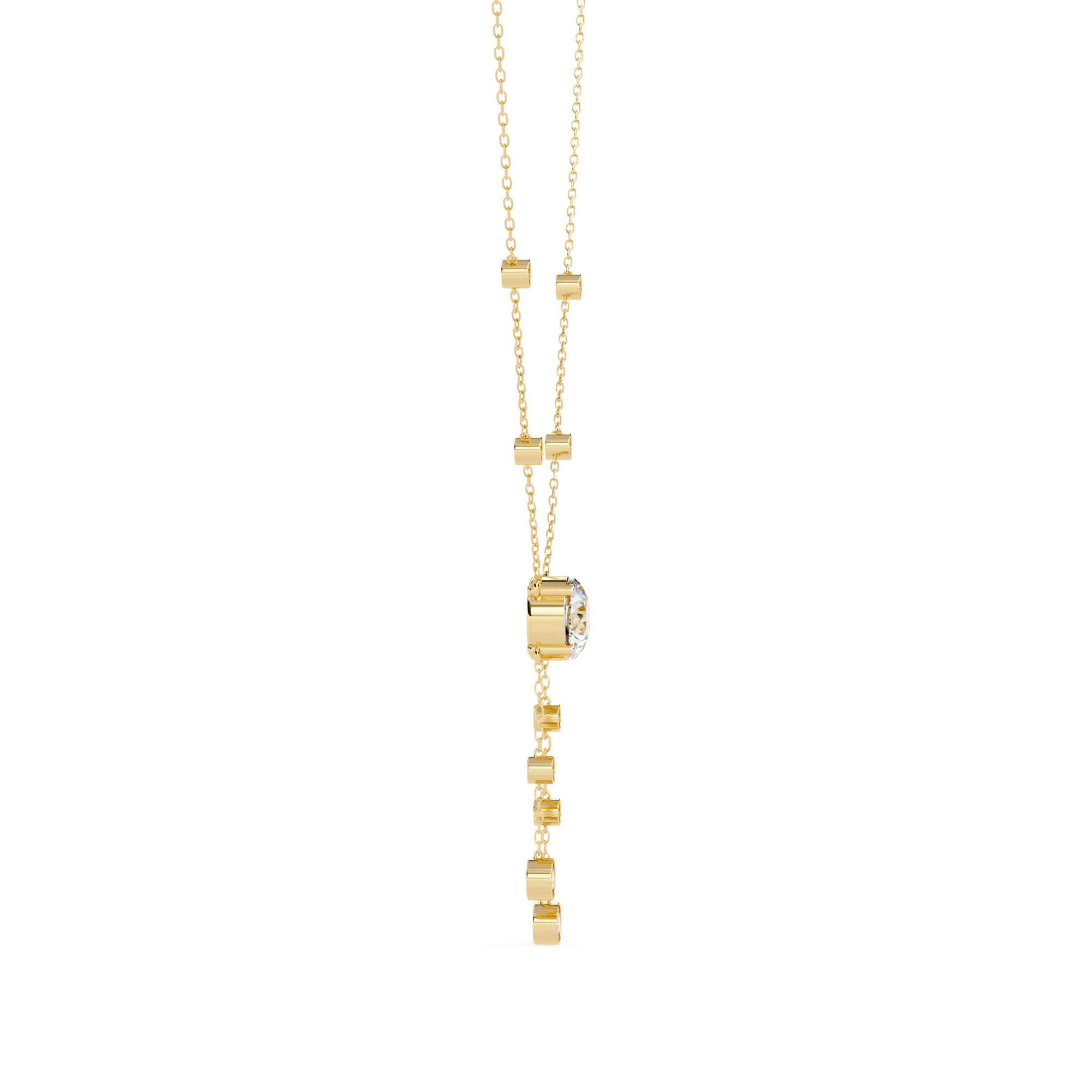 Round Lab Grown Diamond Necklaces