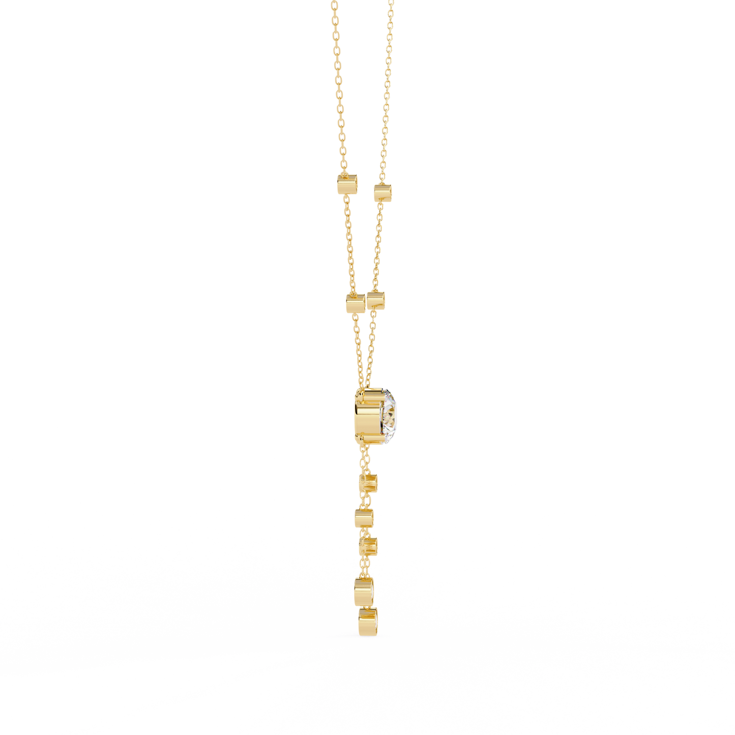 Round Lab Grown Diamond Necklaces