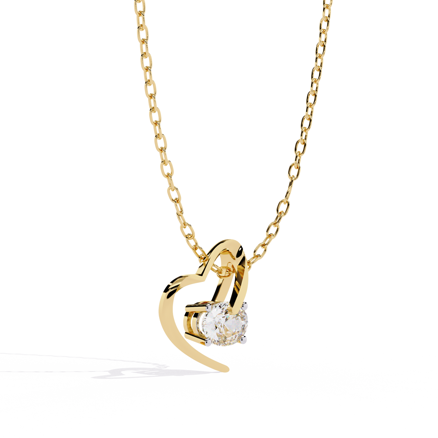 Oval Heart Pendant