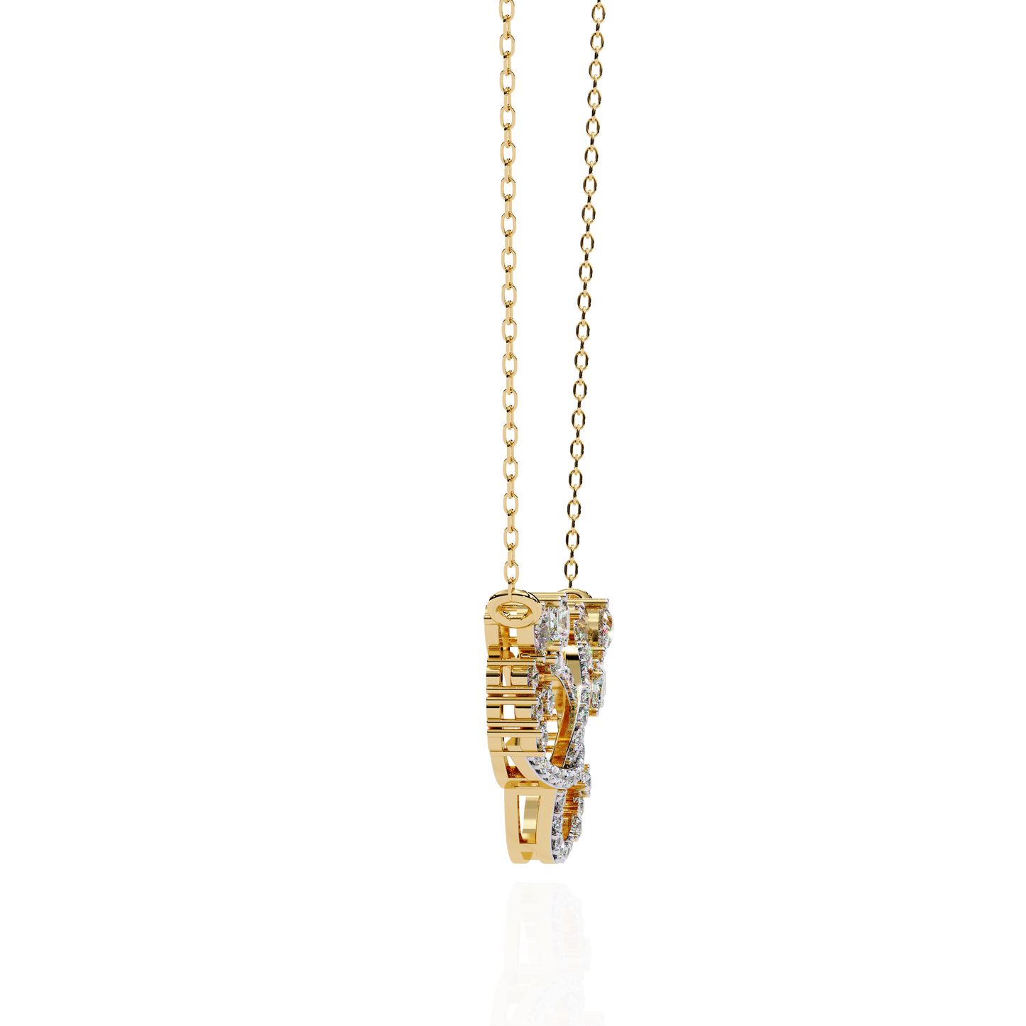 Round Lab Grown Diamond Necklaces