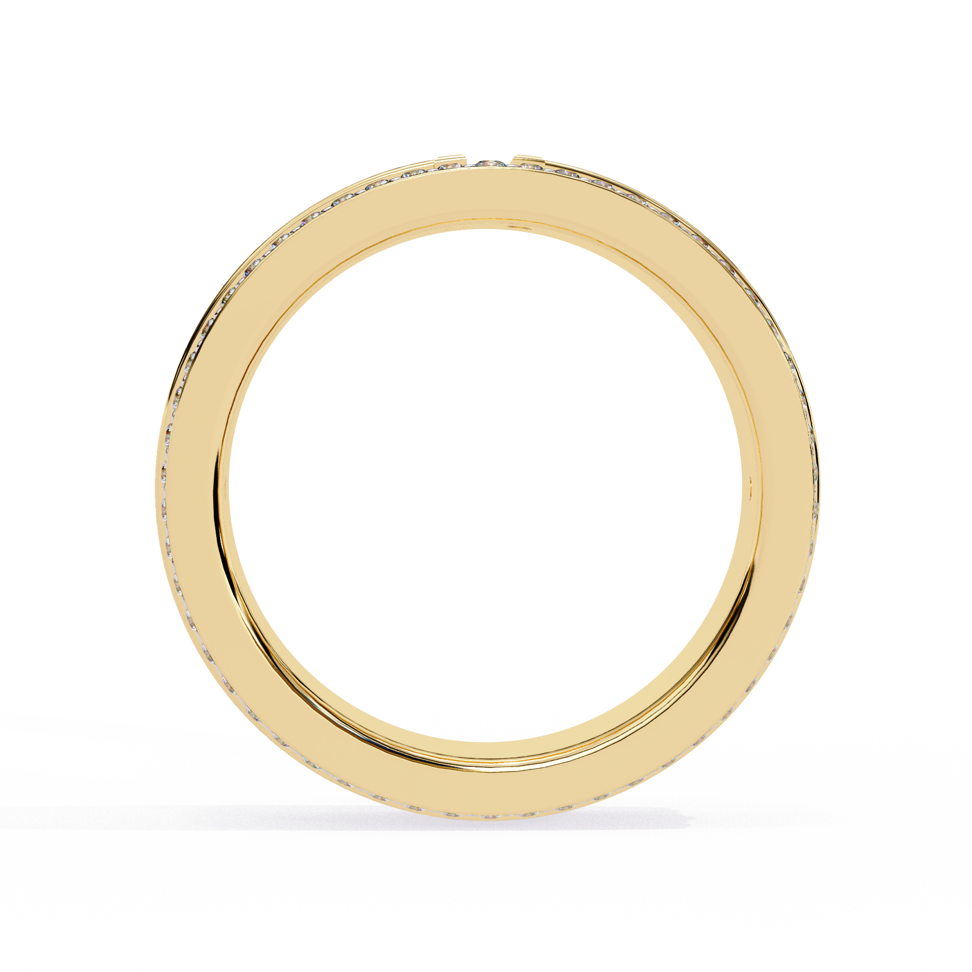 Lab grown Diamond T Wide Pavé Diamond Ring