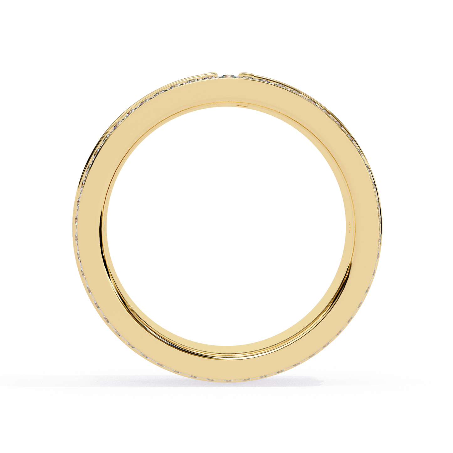 Lab grown Diamond T Wide Pavé Diamond Ring