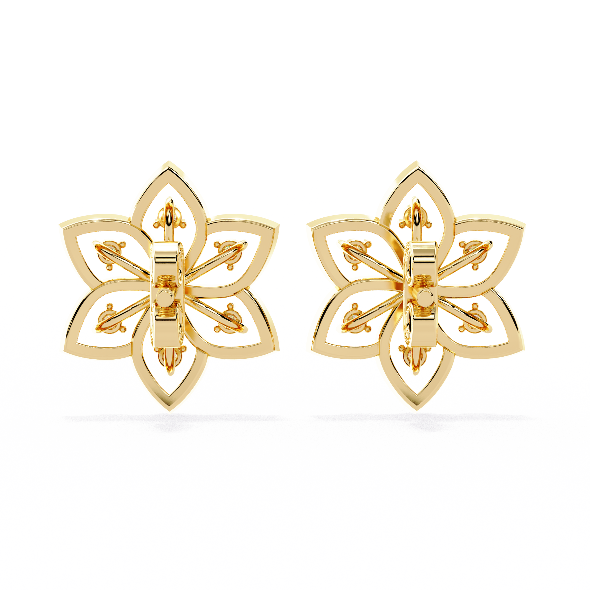 Pretty Petals Diamond Studs
