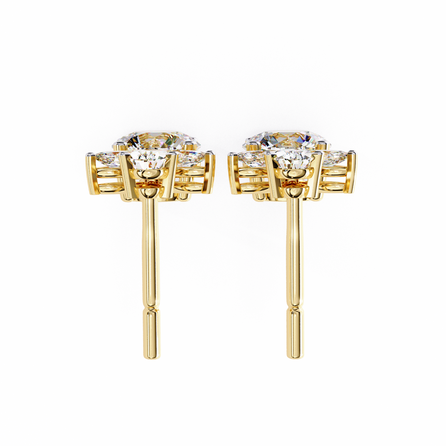 Double Drop Lab Grown Diamond Earrings