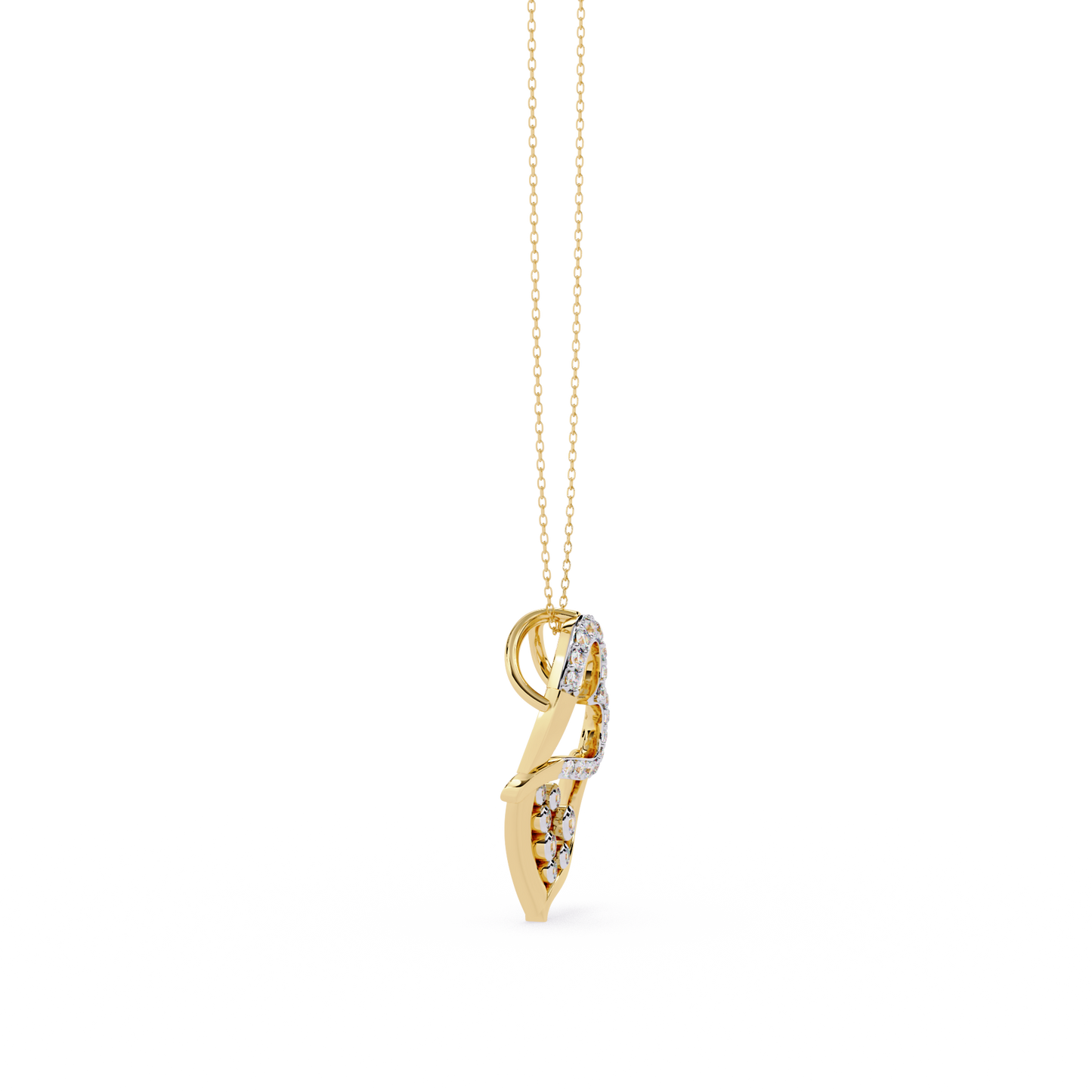Modern Double Heart Design Pendant
