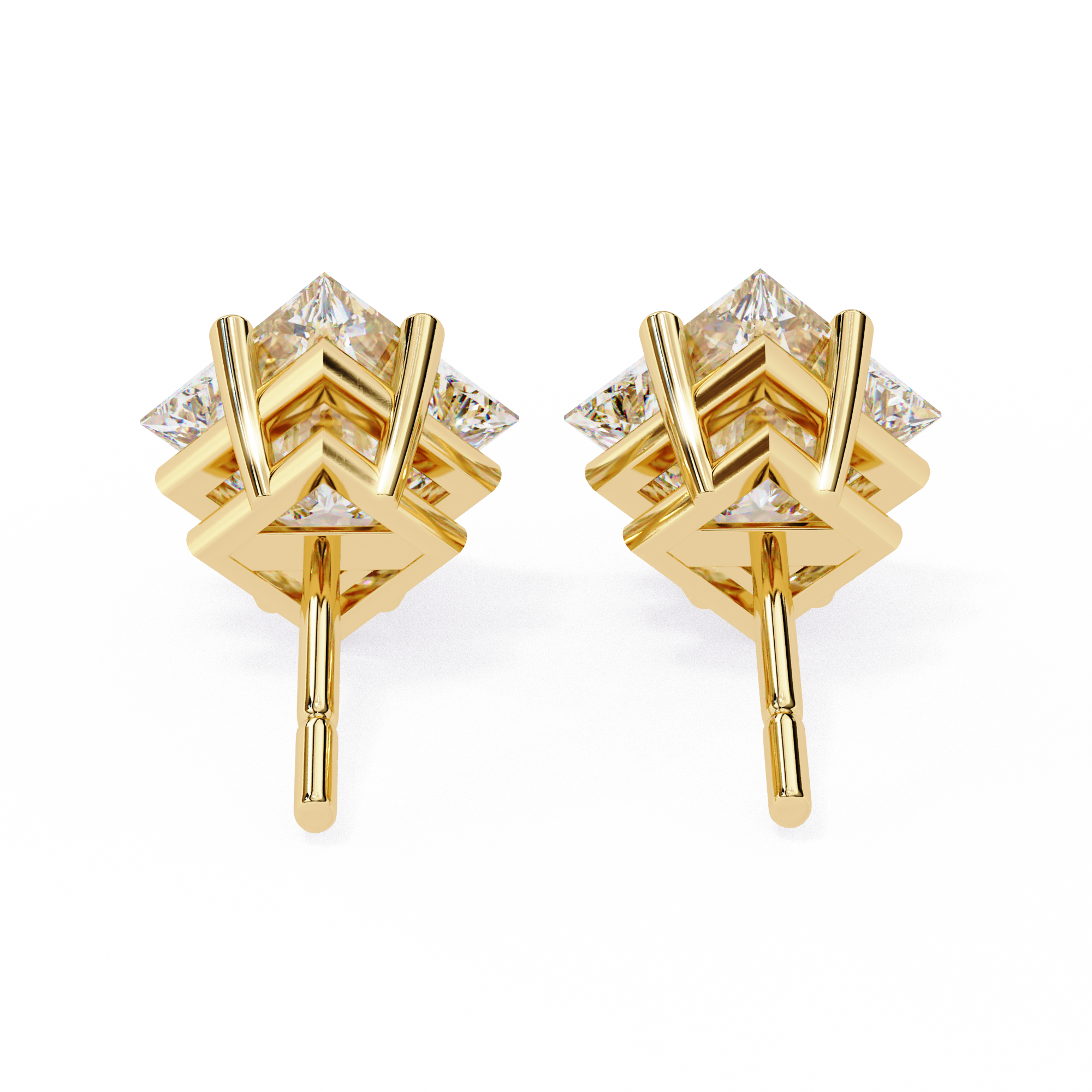 Princess Diamond Earrings