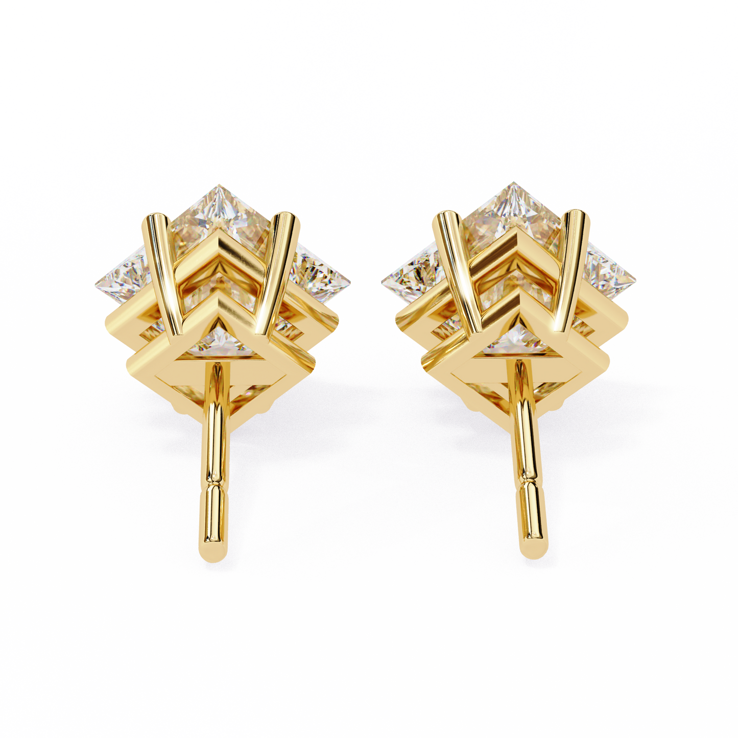 Princess Diamond Earrings