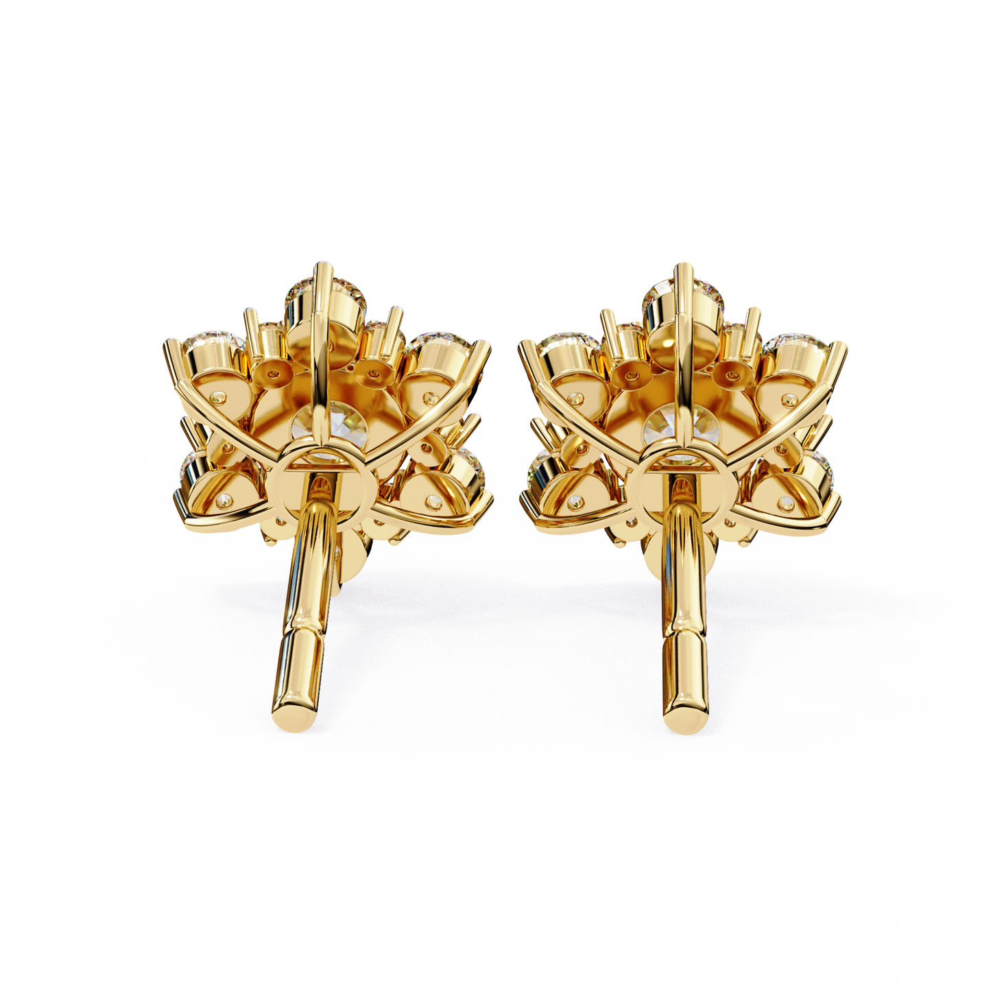 Flower Lab Grown Diamond Earrings