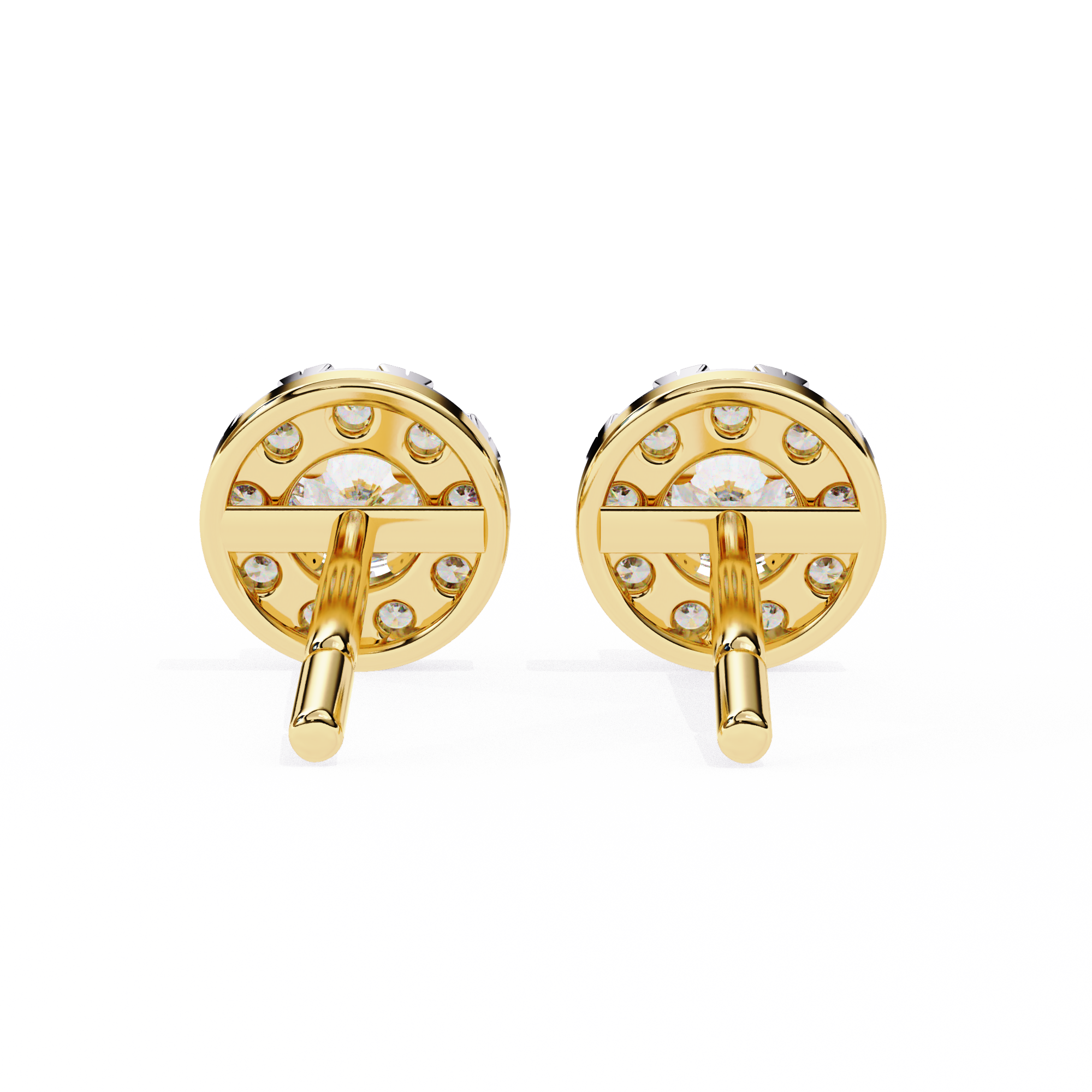 Halo Lab Grown Diamond Stud Earrings