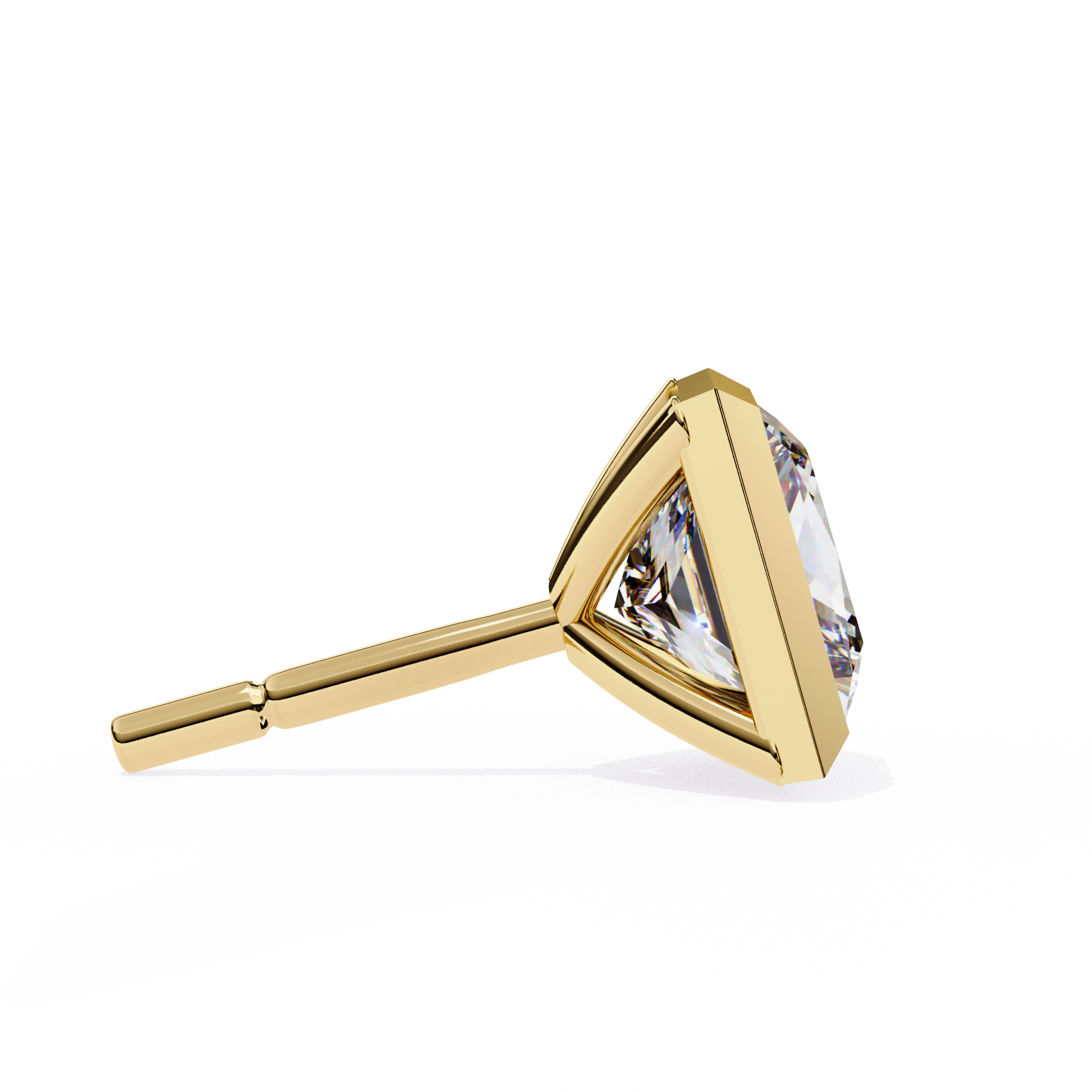 Princess Solitaire Diamond Stud