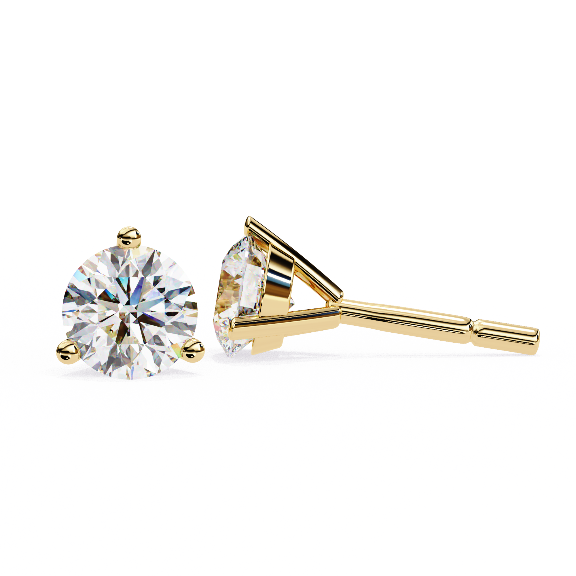 ROUND STUD EARRING