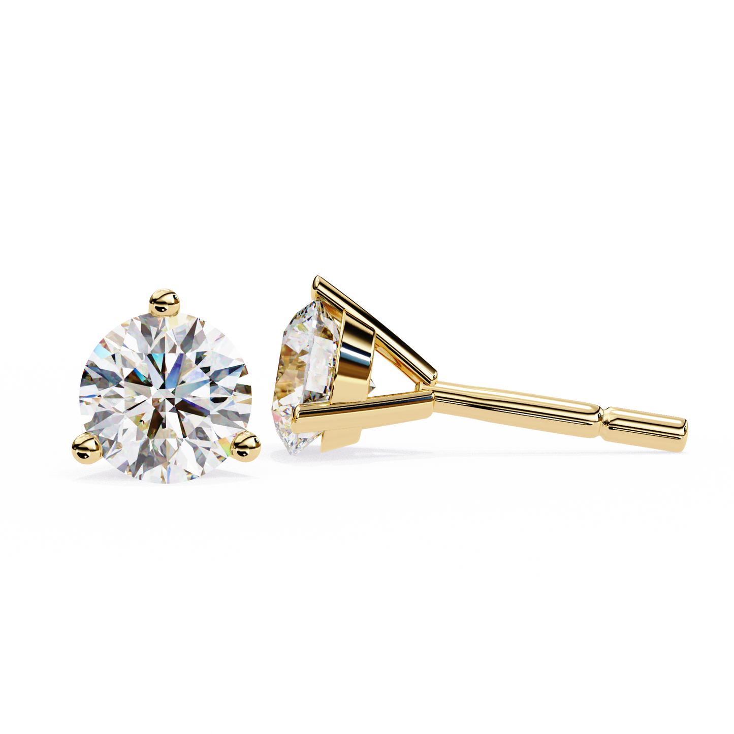 ROUND STUD EARRING